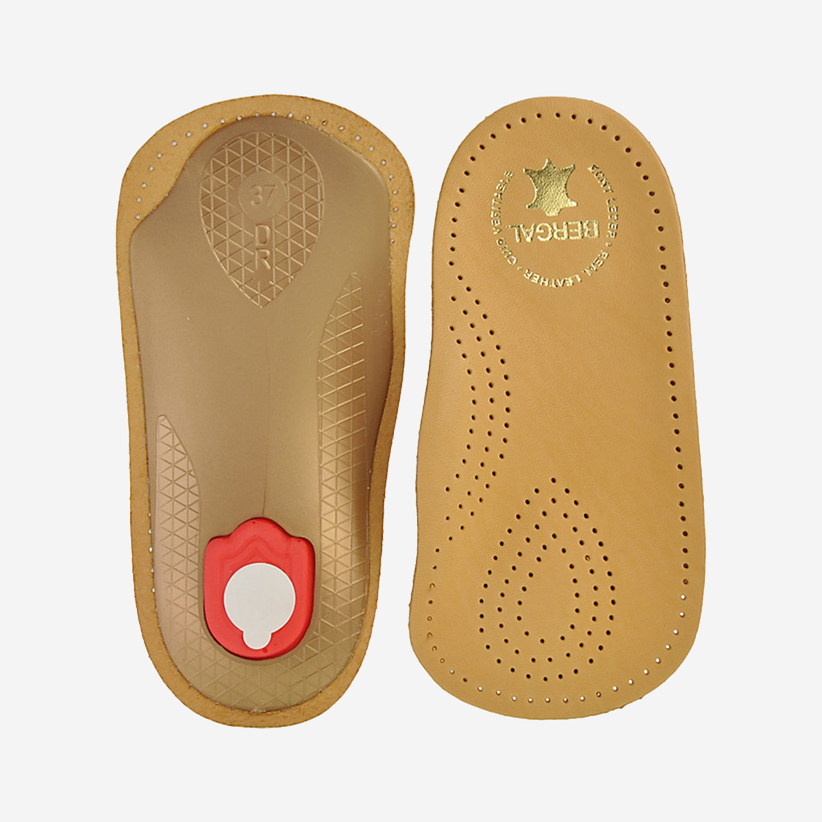 Bergal 7050 Perfect Plus 7053, Einlegesohlen in Hellbraun f, Größe 43