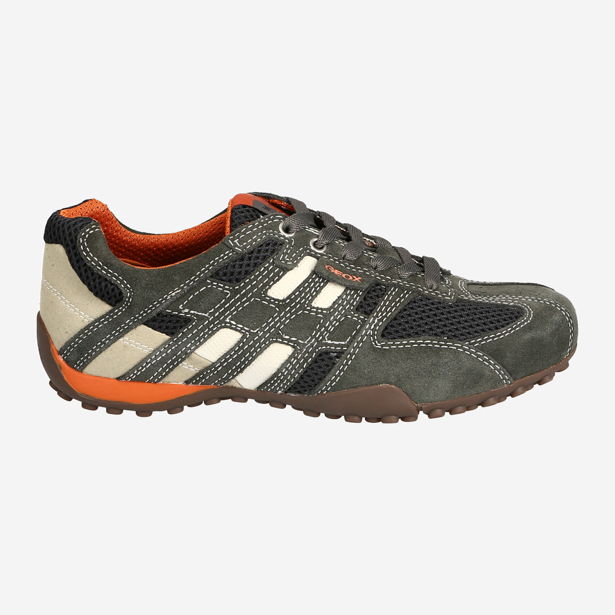 GEOX U4207K 02214 C1300, Sneaker in Grau, Grün für Herren, Größe 42
