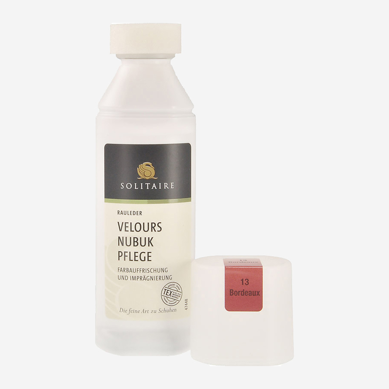 Solitaire Velours Nubuk Pflege 0990096 13, Schuhpflege in Bordeaux f, Größe 75 ml