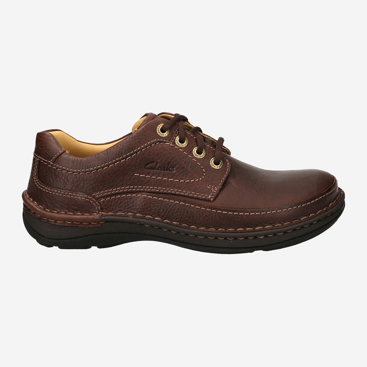 Clarks Nature Three 20339005 7, Schnürschuhe in Braun für Herren, Größe 45