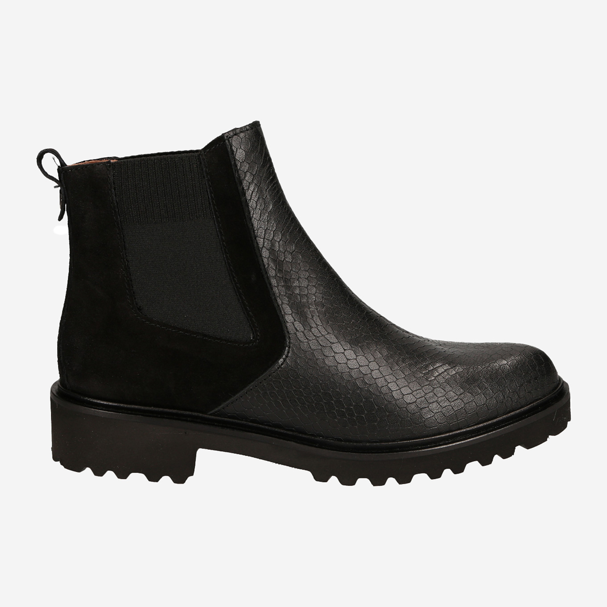 Lüke Schuhe 18882 NEGRO, Chelsea Boots, Stiefeletten in Schwarz für Damen, Größe 42