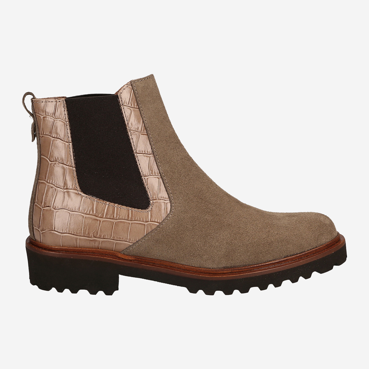 Lüke Schuhe 18882 TORTORINA, Chelsea Boots, Stiefeletten in Beige für Damen, Größe 41