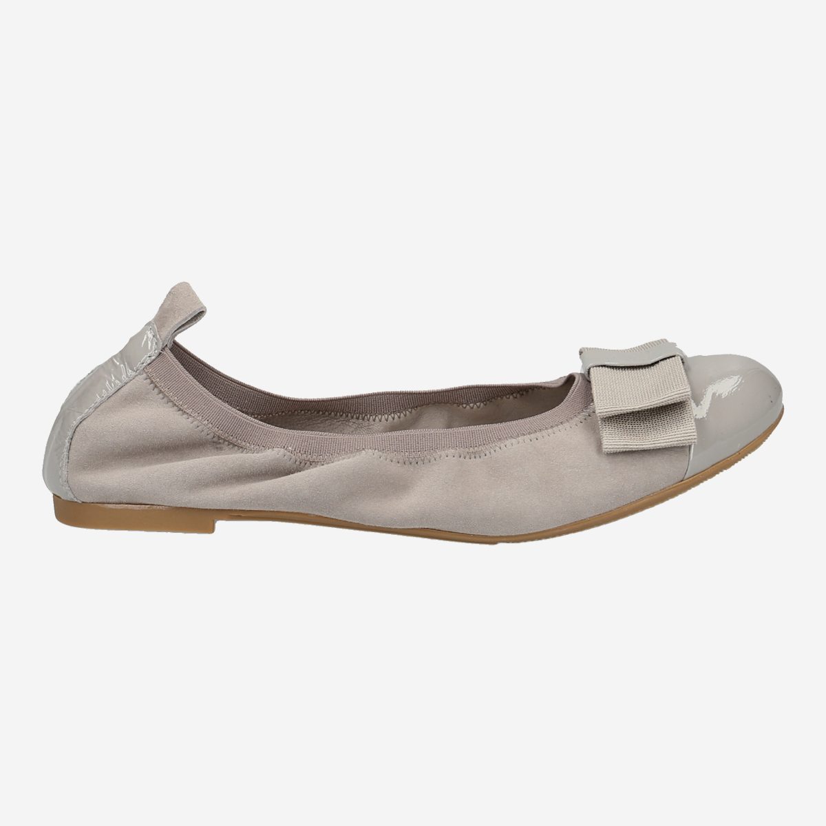 Lüke Schuhe Q041 PERLA, Ballerina in Grau für Damen, Größe 37