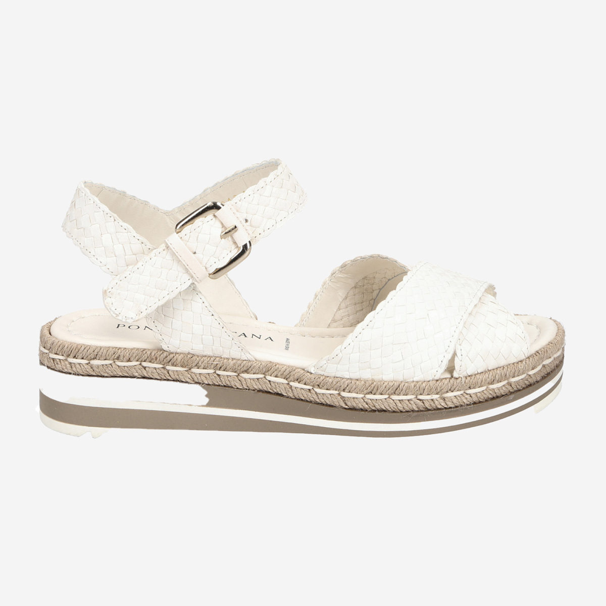 Pons Quintana Milan 8331.000 MILK, Sandaletten in Weiß für Damen, Größe 41