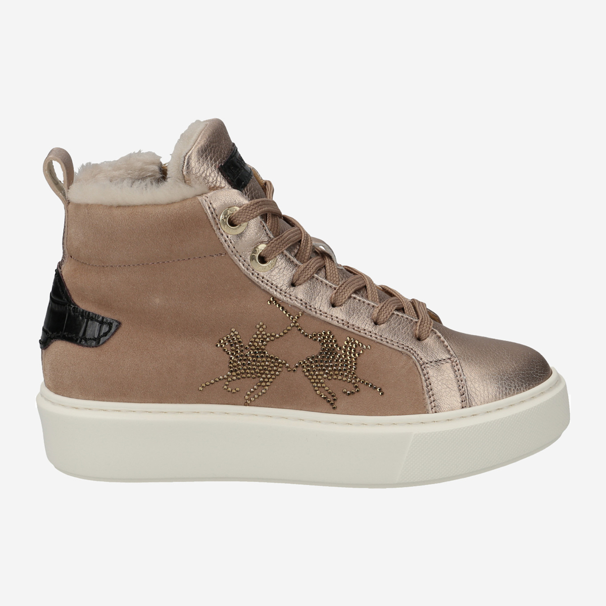 La Martina LFW212.513.435M, Warmfutter, Boots in Beige für Damen, Größe 37