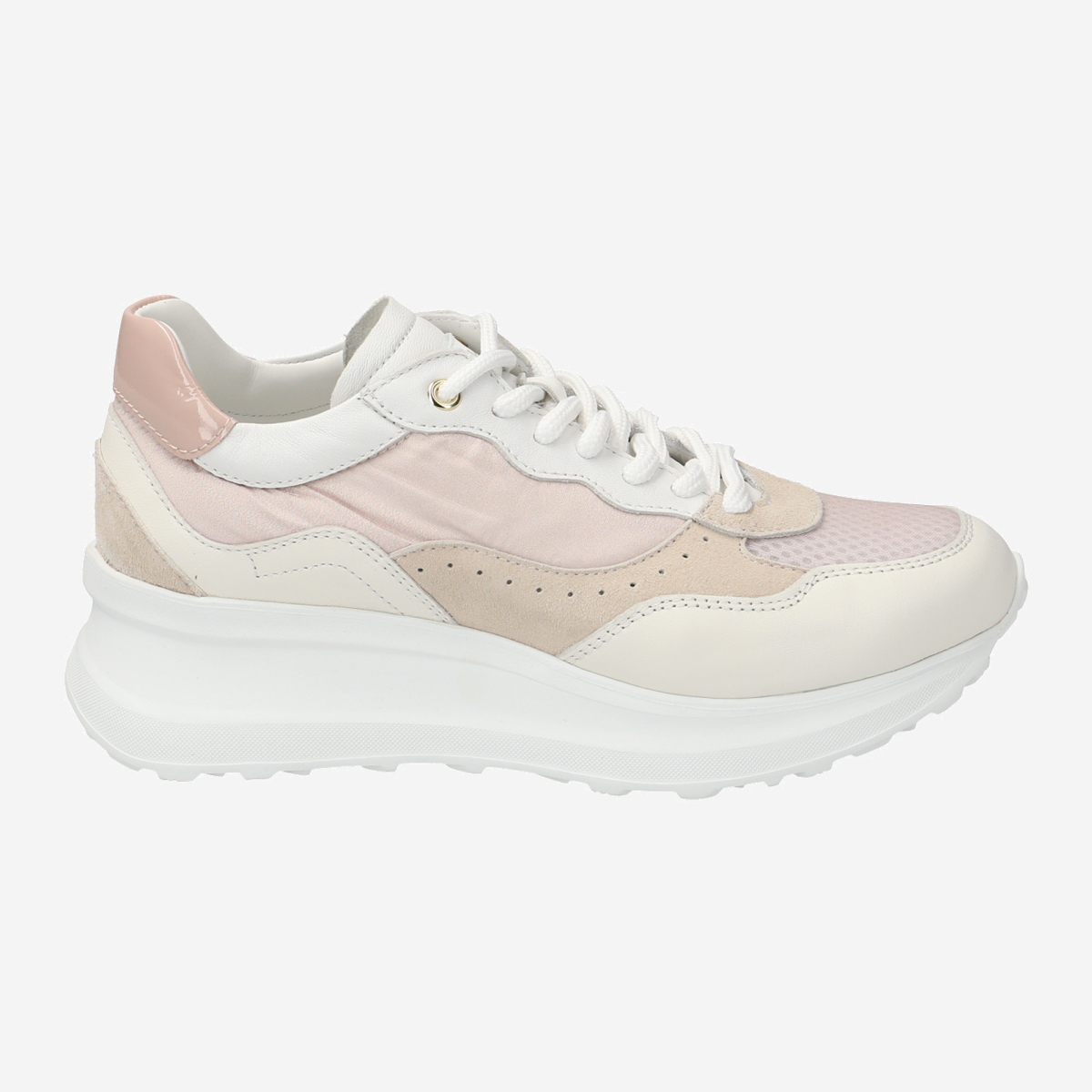 NoClaim KAETY2, Sneaker in Weiß,kombiniert für Damen, Größe 39