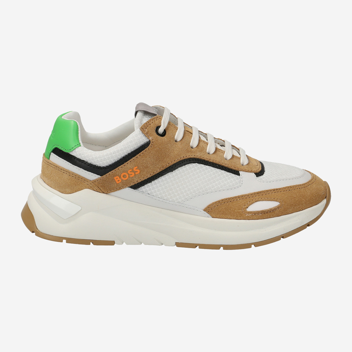 Boss 50471346 240 Skylar_Runn_mxsd, Sneaker in Braun kombiniert für Damen, Größe 40