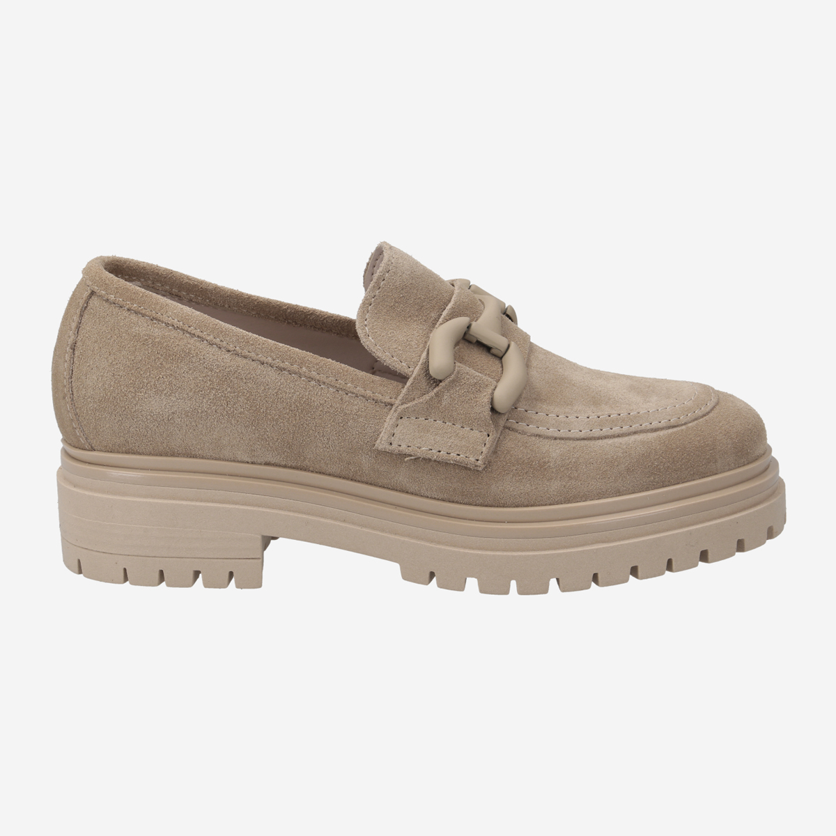 Lüke Schuhe GINNY CAMEL, Slipper & Mokassin in Beige für Damen, Größe 40