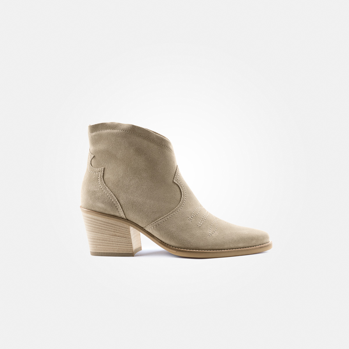Paul Green 8110-020, Stiefeletten in Beige für Damen, Größe 38