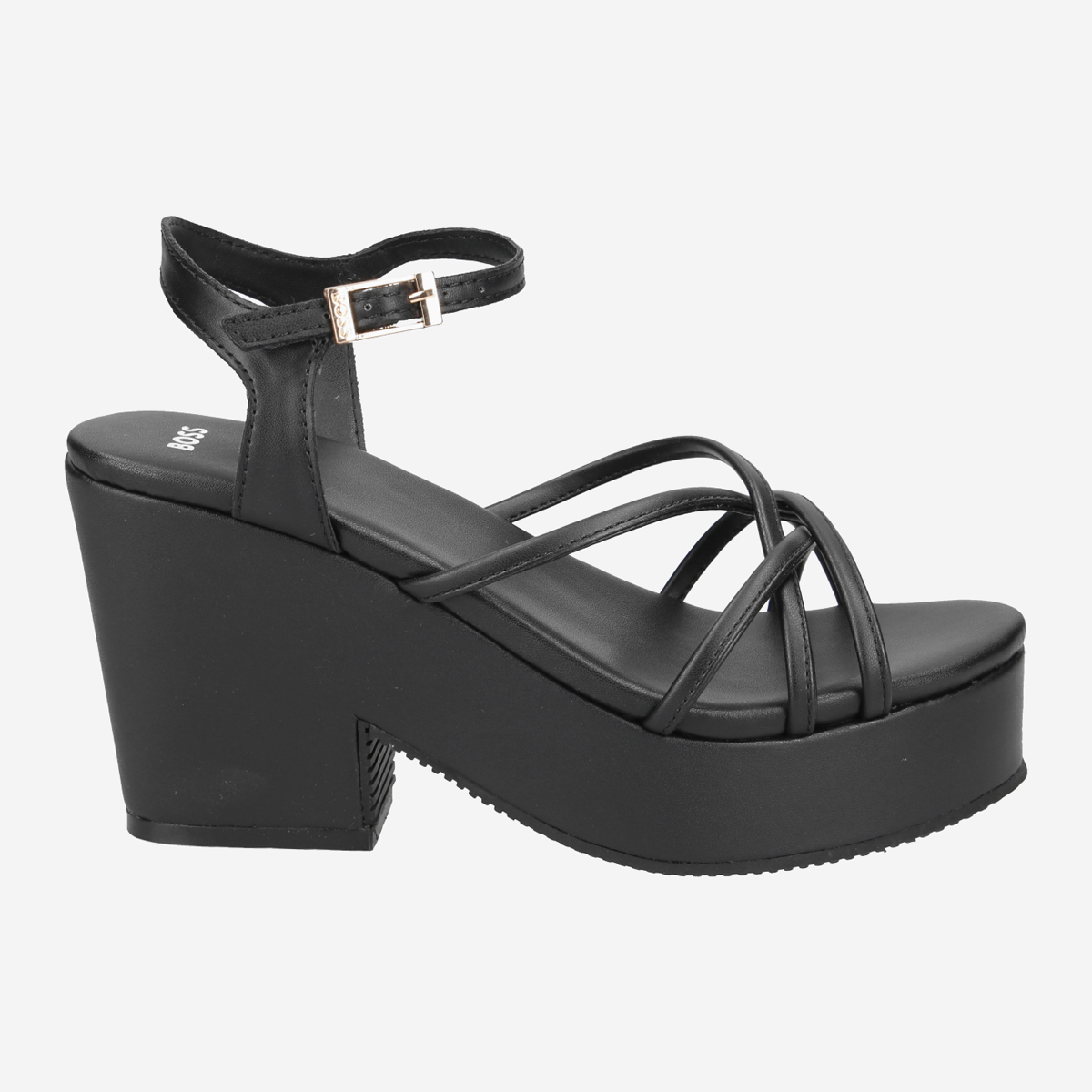 Boss CATE WEDGE SANDAL, Sandaletten in Schwarz für Damen, Größe 35