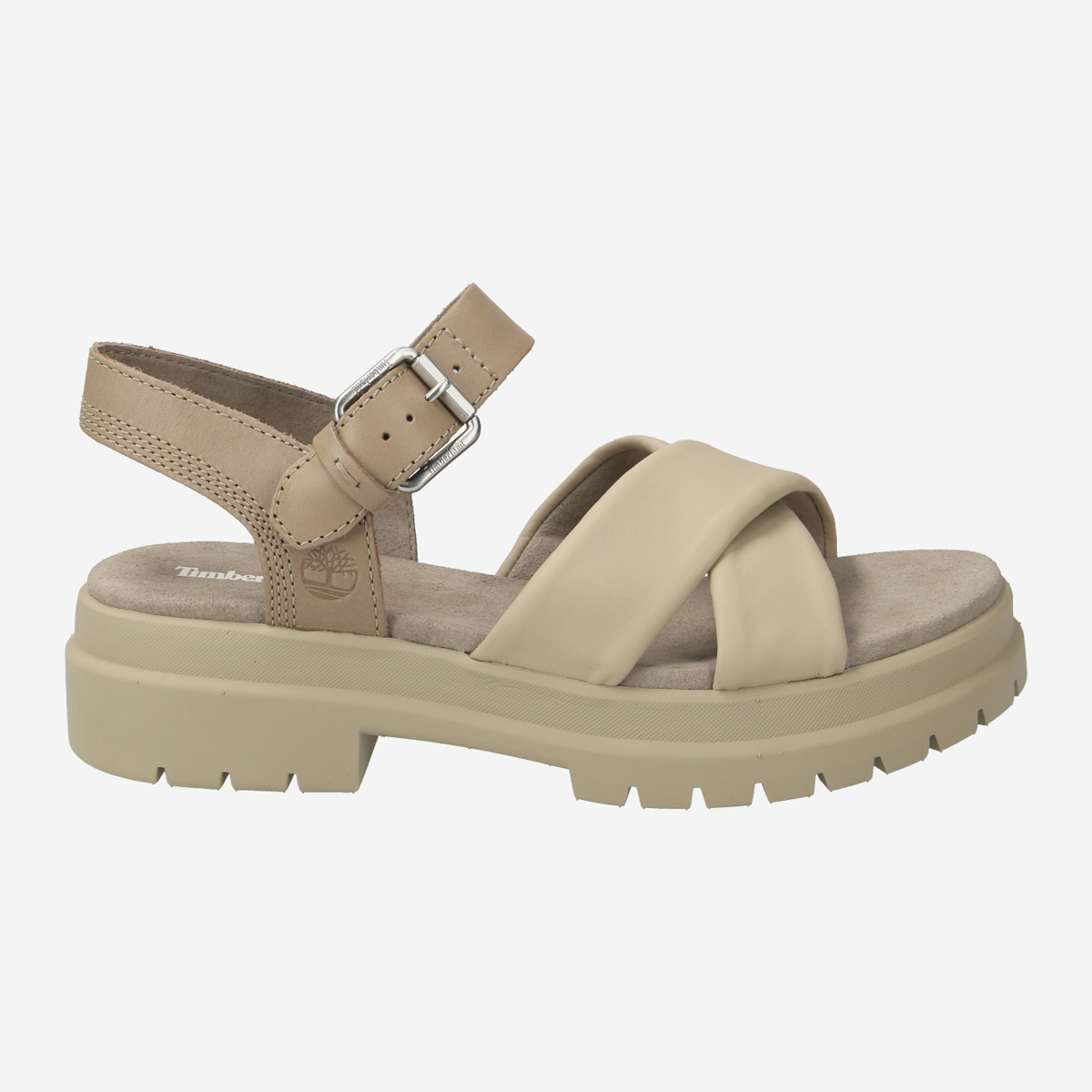 Timberland A5W9R London Vibes X Strap, Sandaletten in Beige für Damen, Größe 39,5