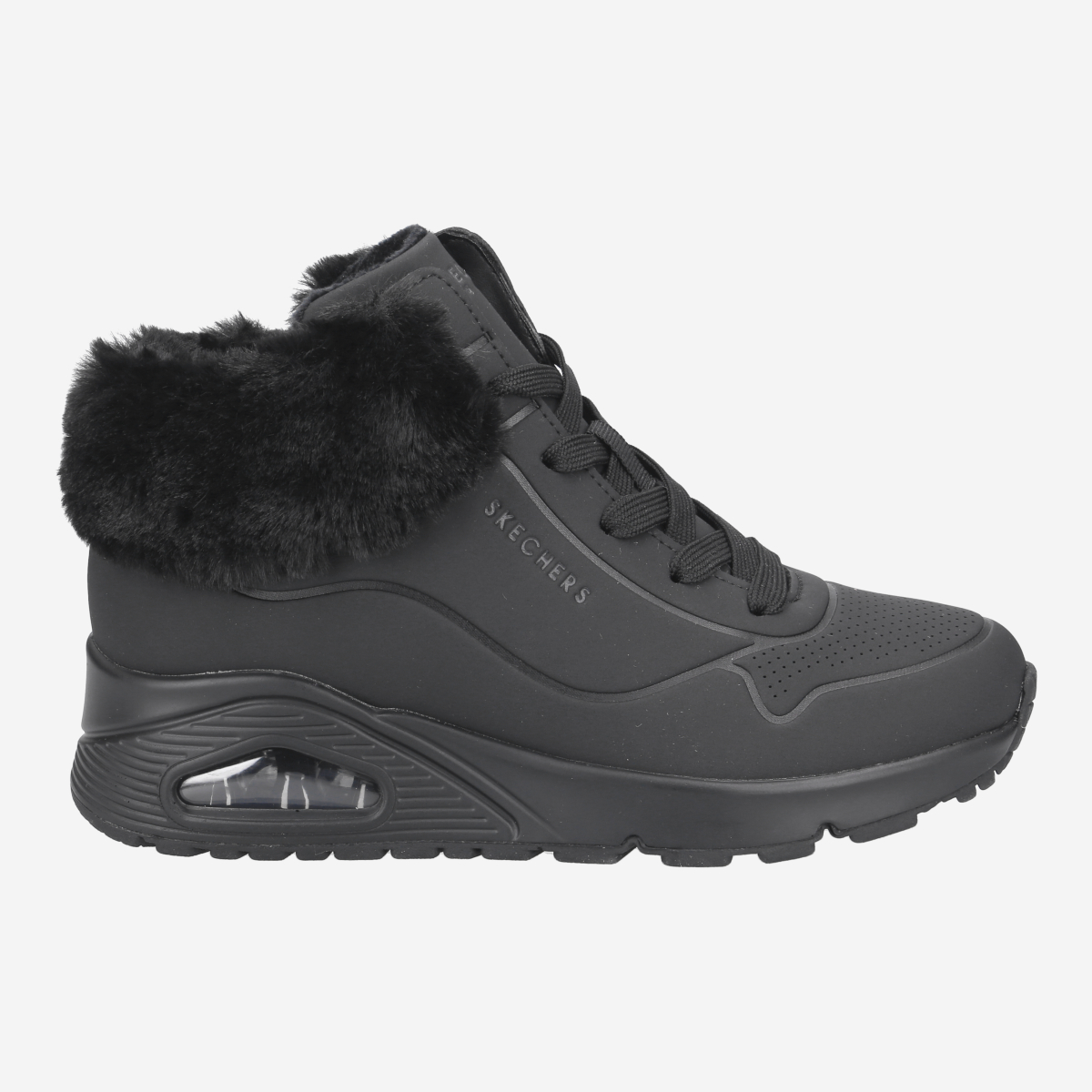 Skechers UNO, Warmfutter in Schwarz für Kinder, Größe 32