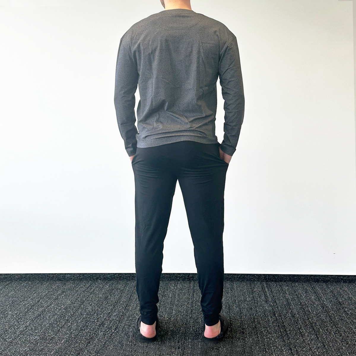 HUGO INDIVIDUAL LONG SET, Homewear in Grau, kombiniert f, Größe M