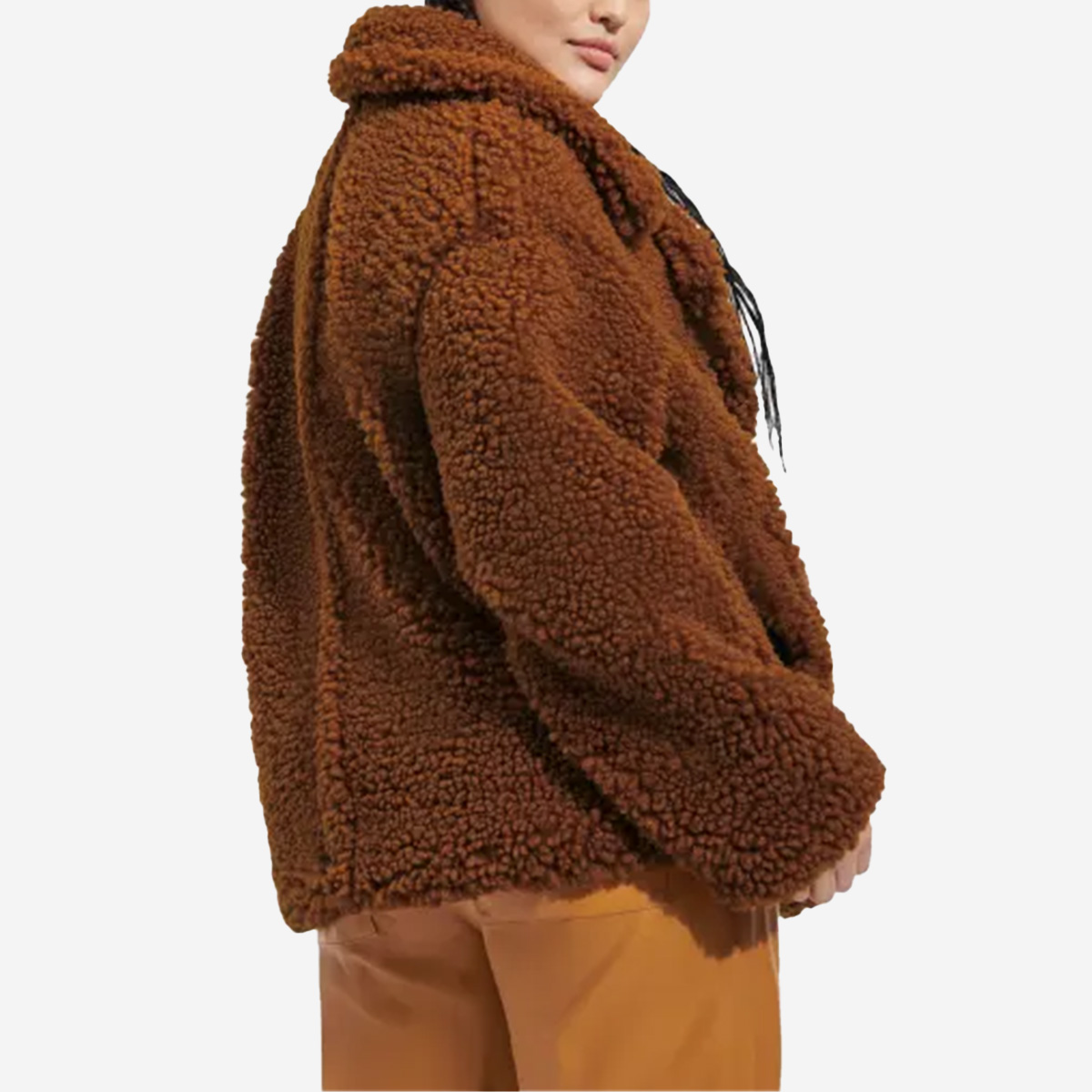 UGG 1144454-HWD GERTRUDE SHORT TEDDY COAT, Jacken & Mäntel in Braun f, Größe L