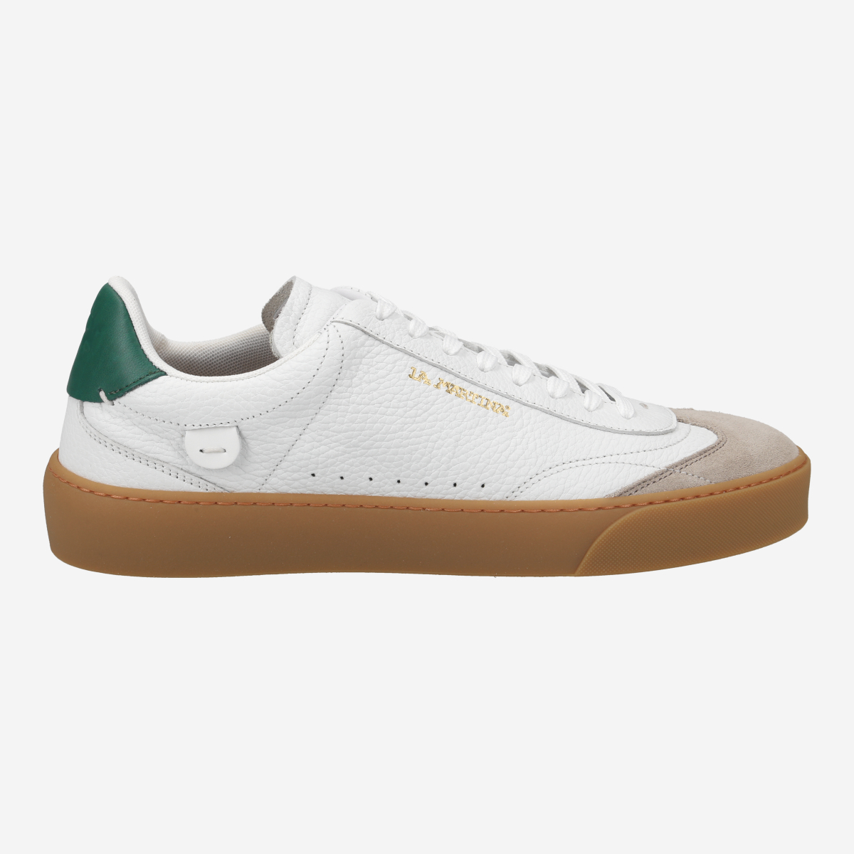 La Martina SCARPA UOMO , Sneaker in Weiß / Beige / Grün für Herren, Größe 43