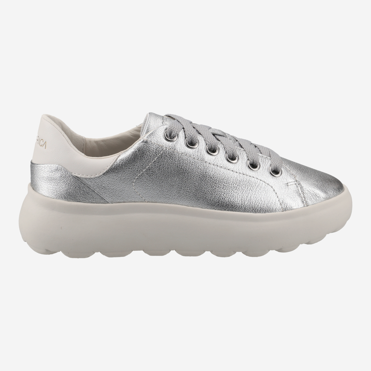 GEOX SPHERICA, Sneaker in Silber für Damen, Größe 36