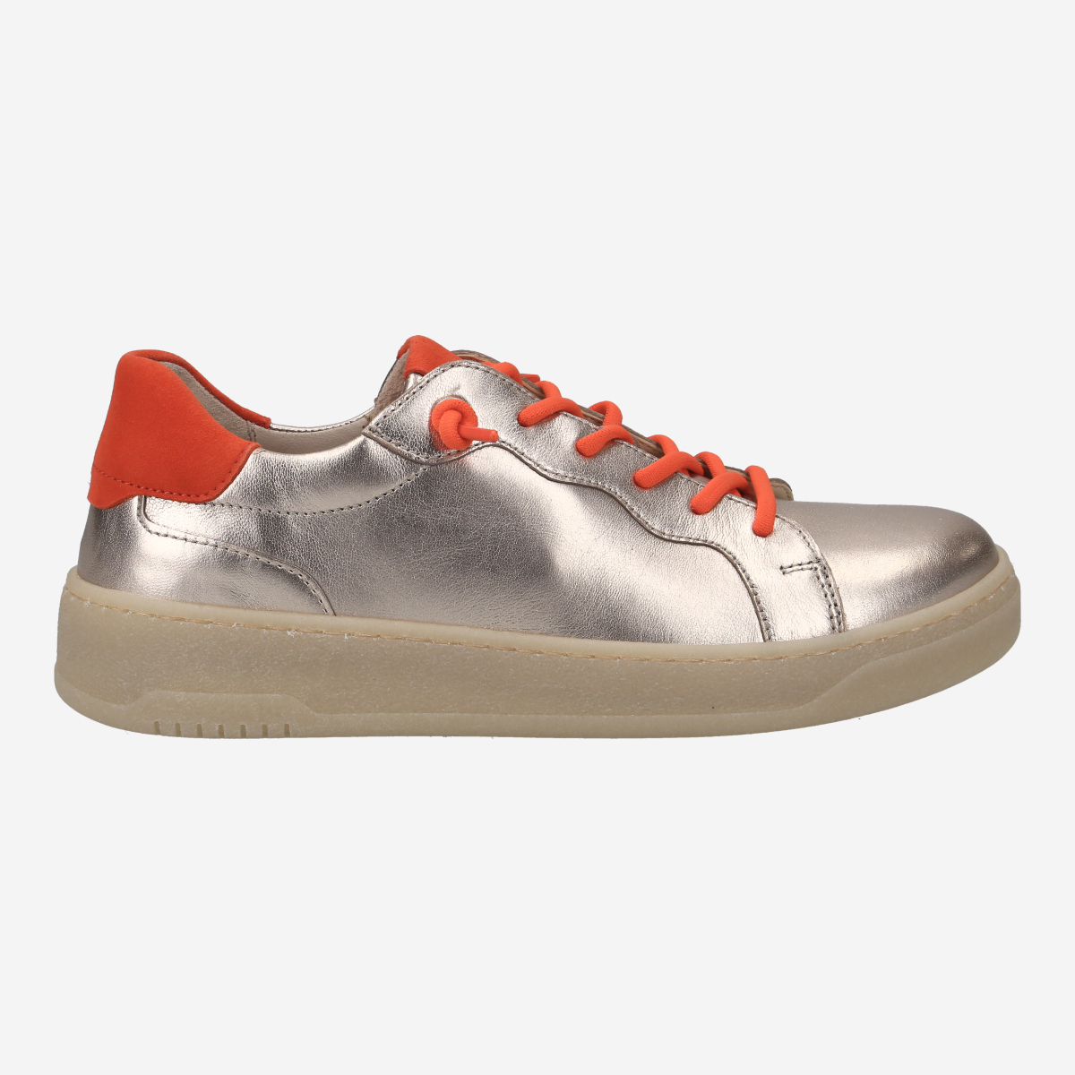 Gabor 43.342.62, Sneaker in Roségold Metallic für Damen, Größe 38