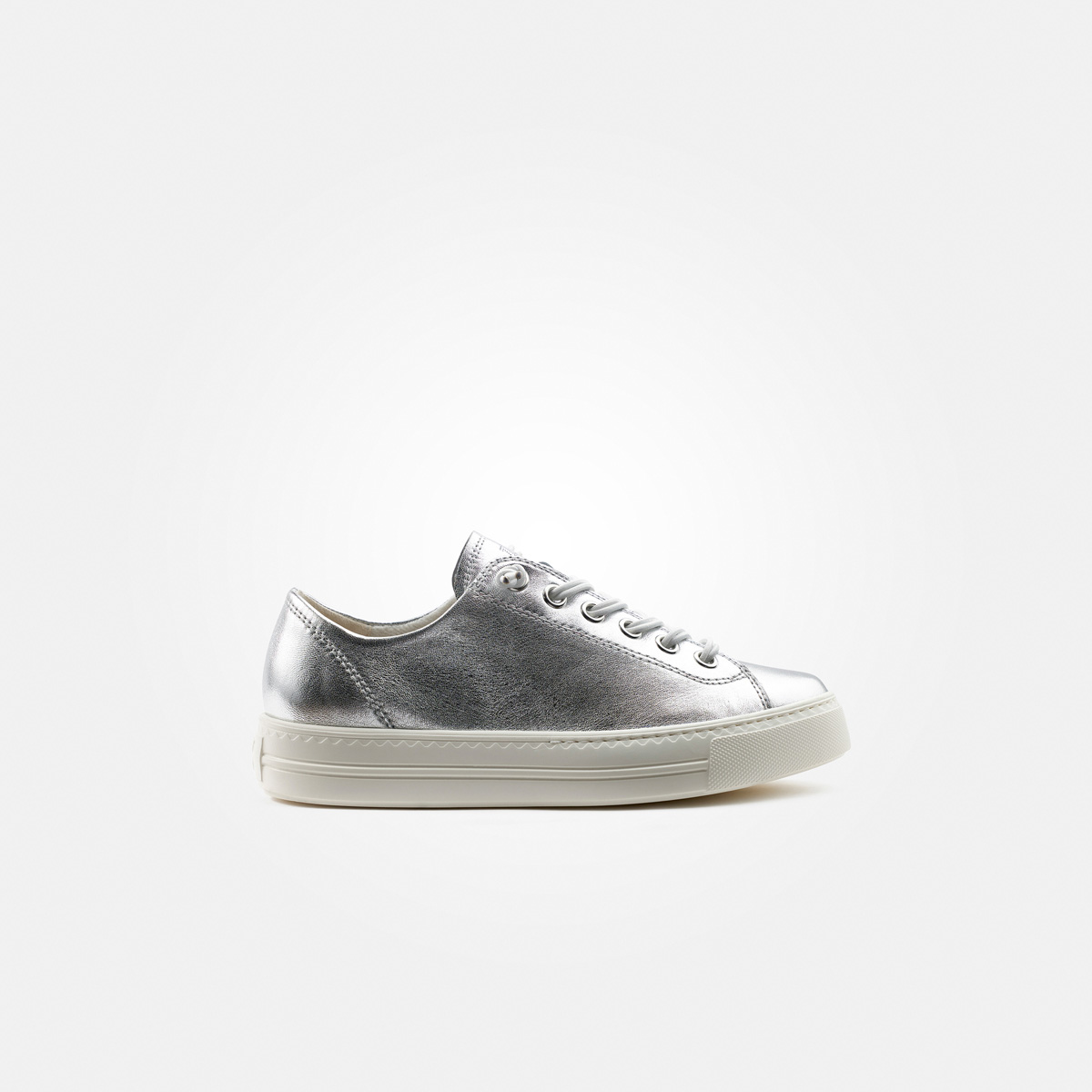 Paul Green 4081-455, Sneaker in Silber für Damen, Größe 43