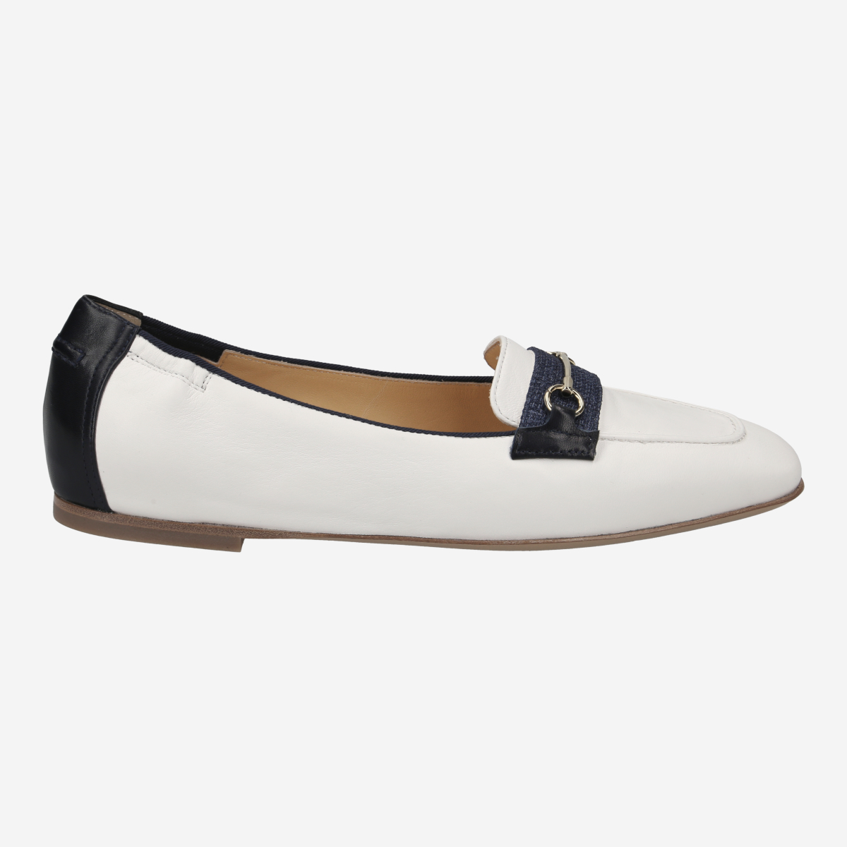 Truman's 9951 182 BIANCO BLU, Slipper & Mokassin in Weiß,kombiniert für Damen, Größe 37,5