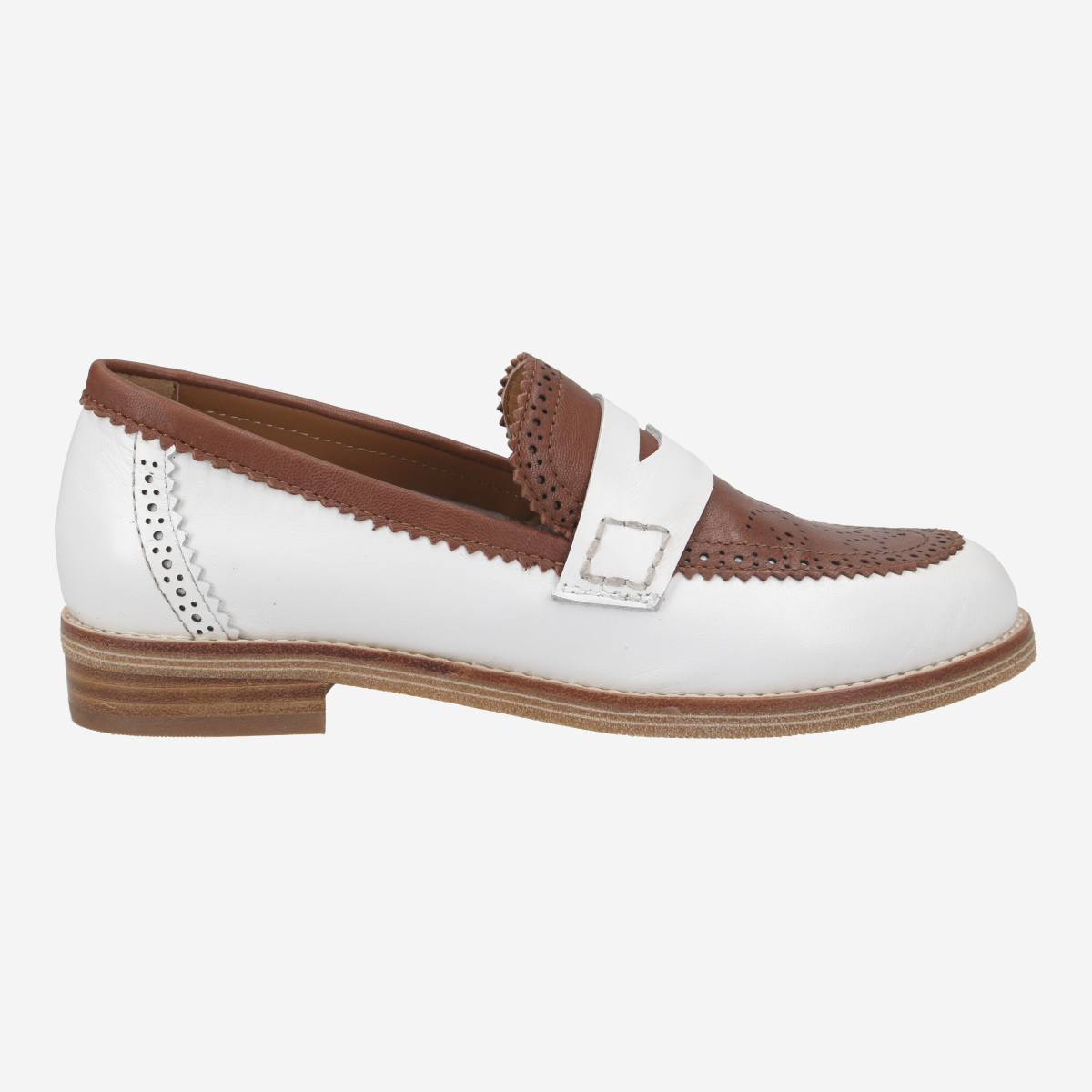 Maripé EV24-253 V.3 TERRA, Slipper & Mokassin in Weiß,kombiniert für Damen, Größe 39