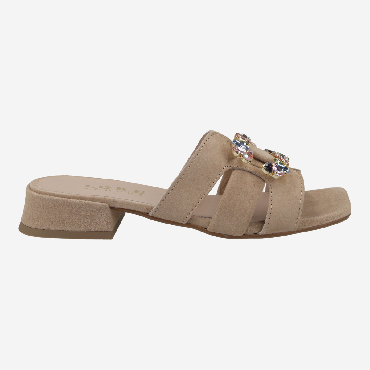 Lüke Schuhe IDRA CAMEL, Sandaletten in Beige für Damen, Größe 38