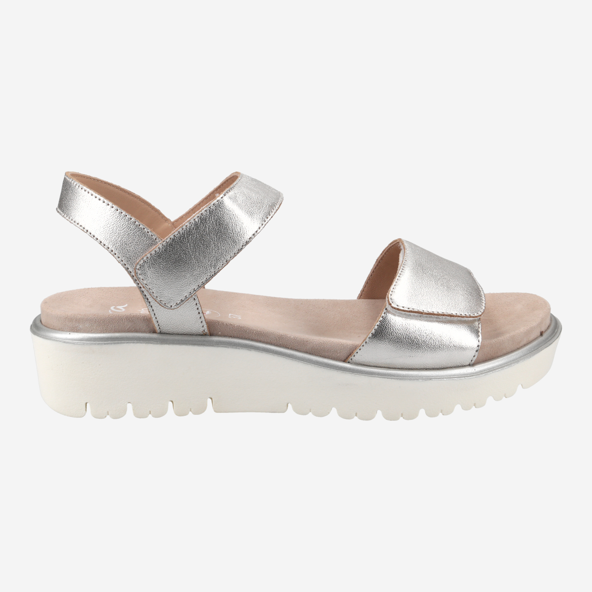 Ara 33518-11 BILBAO-S, Sandaletten in Silber / Platin für Damen, Größe 42