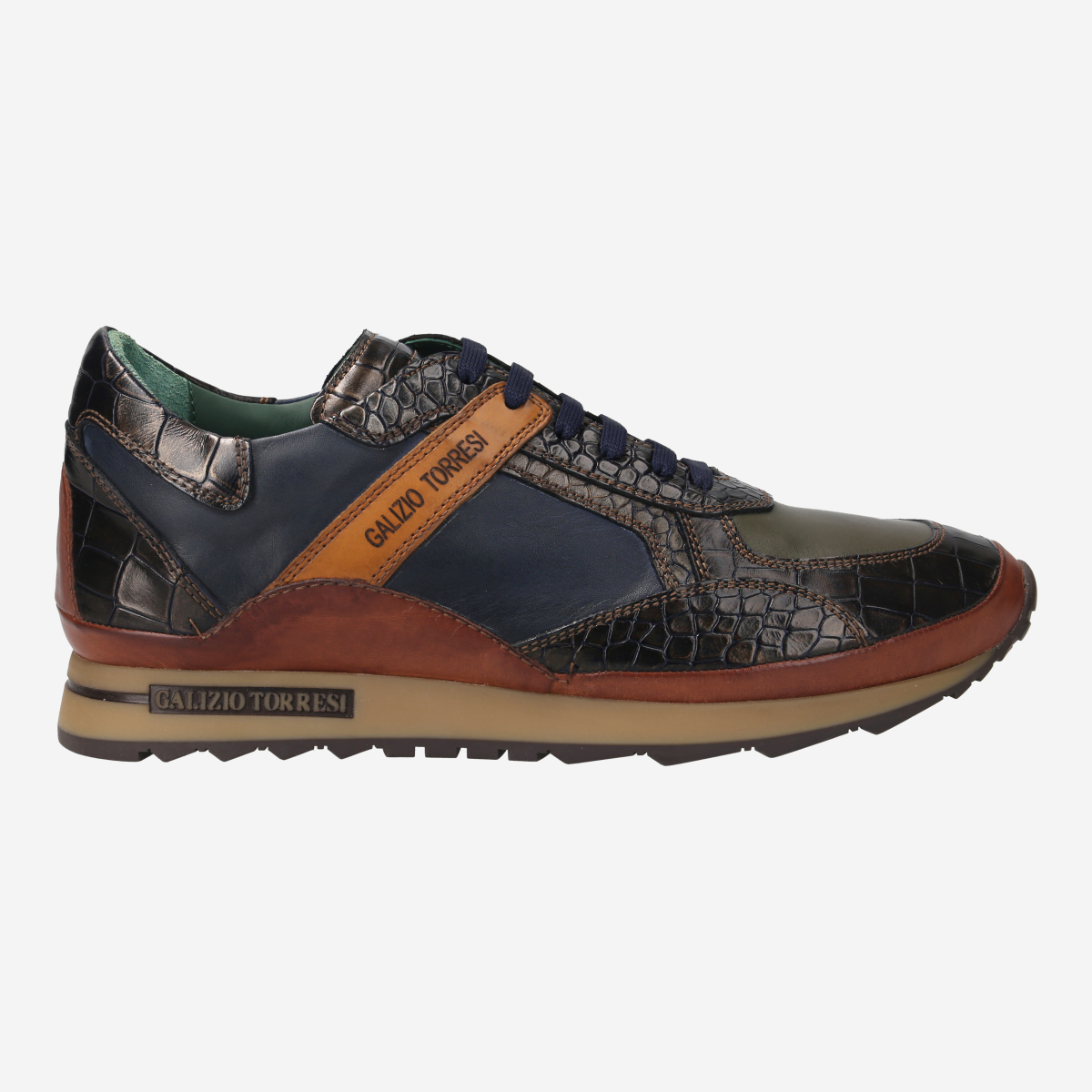 Galizio Torresi 415128A V19627, Sneaker in Blau, kombiniert für Herren, Größe 41