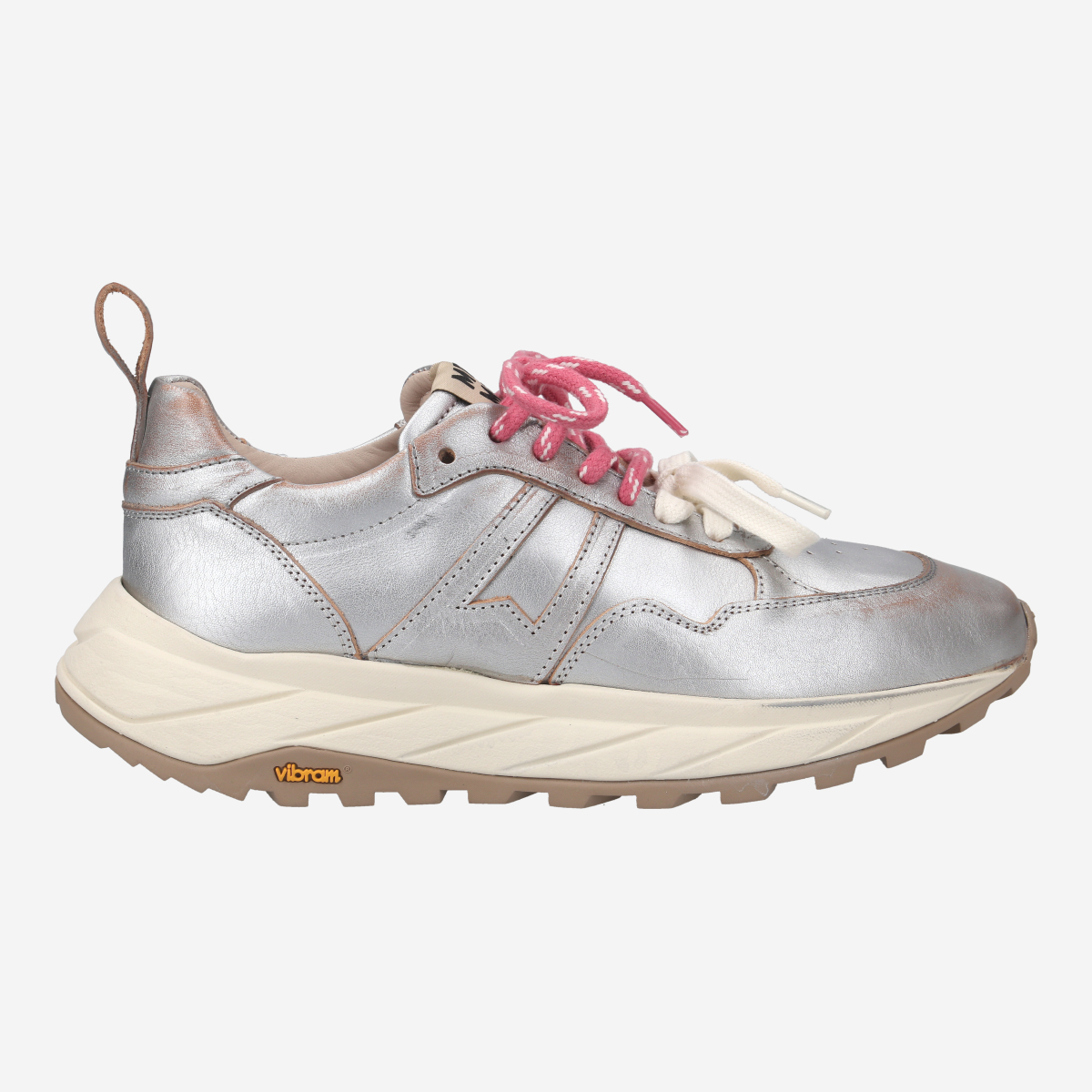 Moma 70401A-CFCF, Sneaker in Silber für Damen, Größe 38