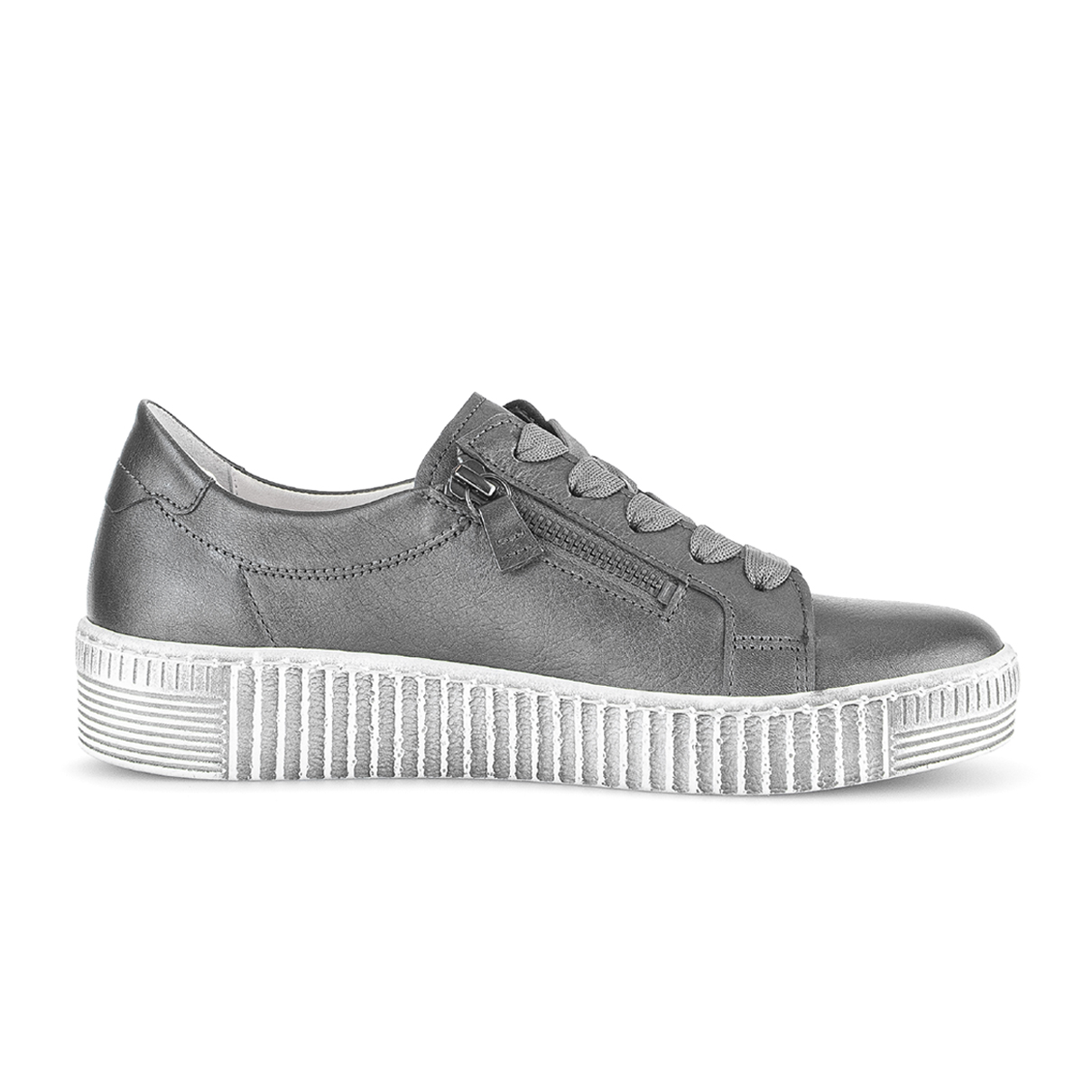 Gabor 3.334.69, Sneaker in Silber für Damen, Größe 37
