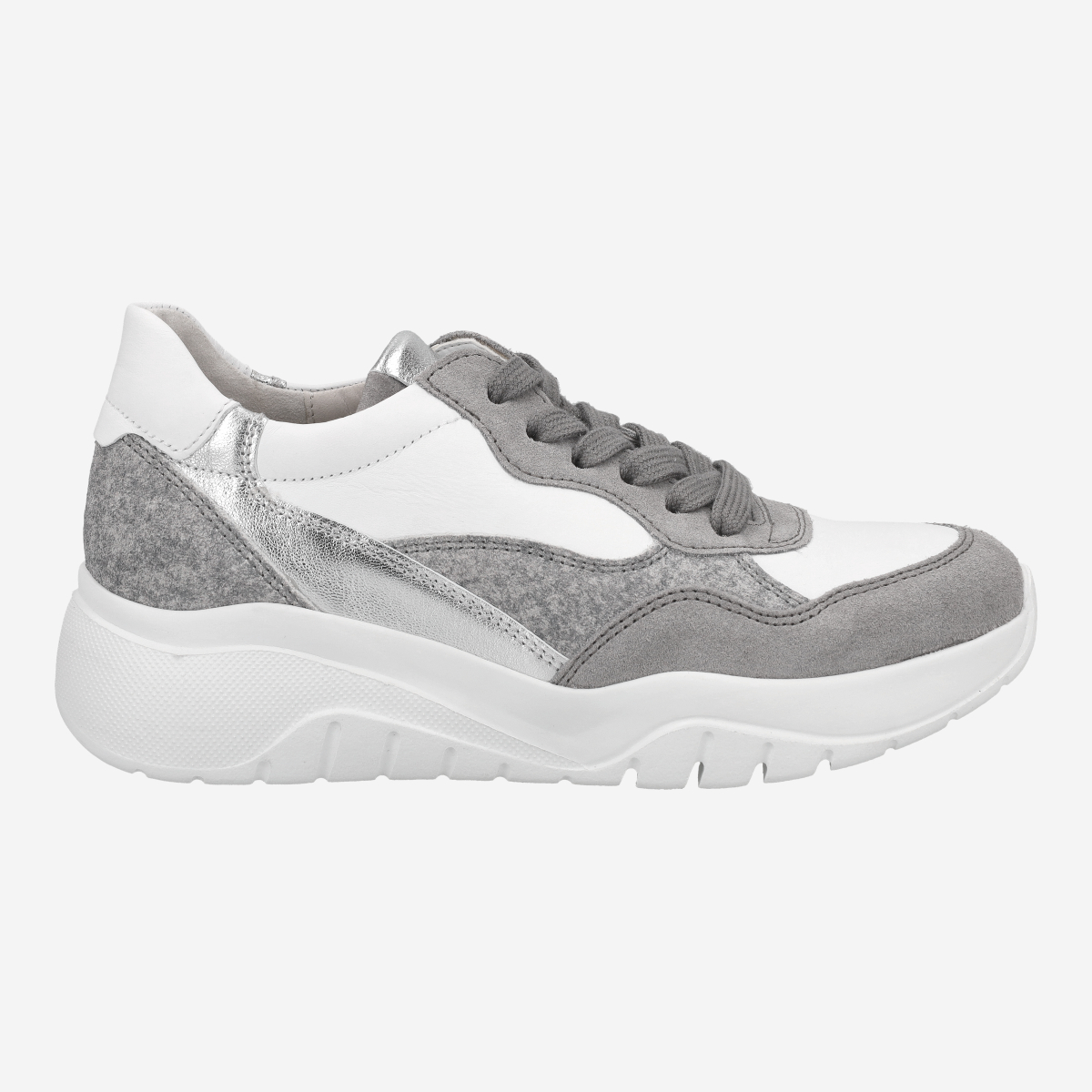 Gabor 3.451.10, Sneaker in Grau, kombiniert für Damen, Größe 40