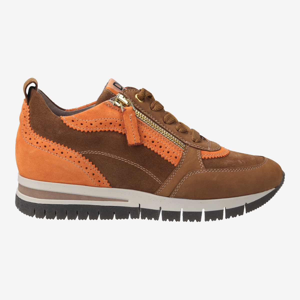 DL Sport 6331 703 V.01, Sneaker in Braun, Orange für Damen, Größe 39