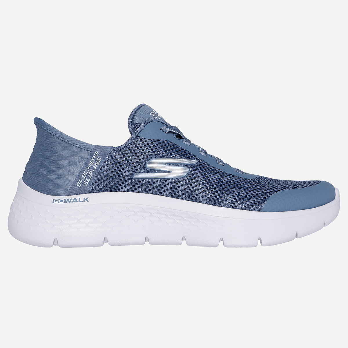 Skechers GO WALK FLEX, Sneaker in Blau für Damen, Größe 39