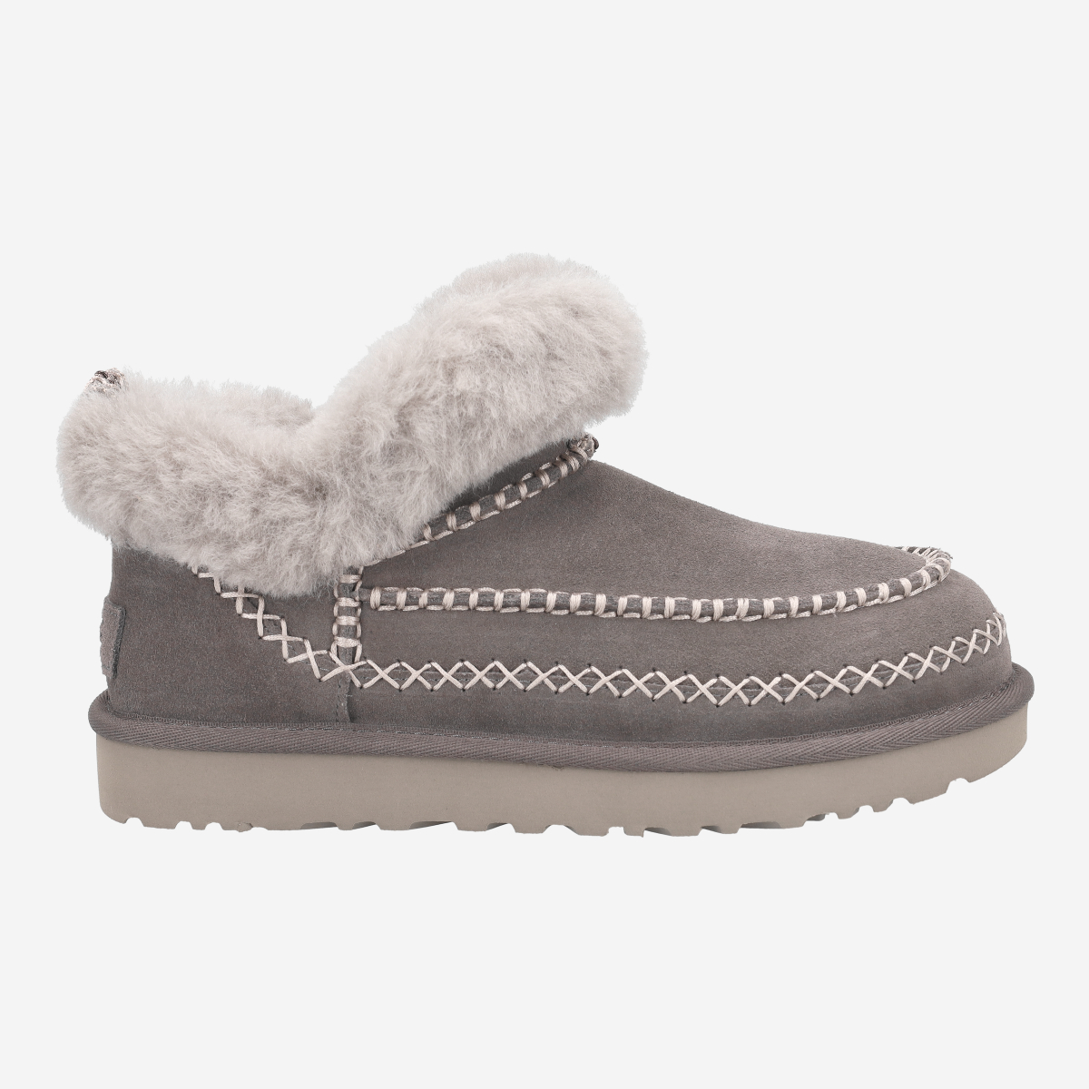 UGG CLASSIC ULTRA MINI ALPINE, Warmfutter, Boots in Grau für Damen, Größe 40