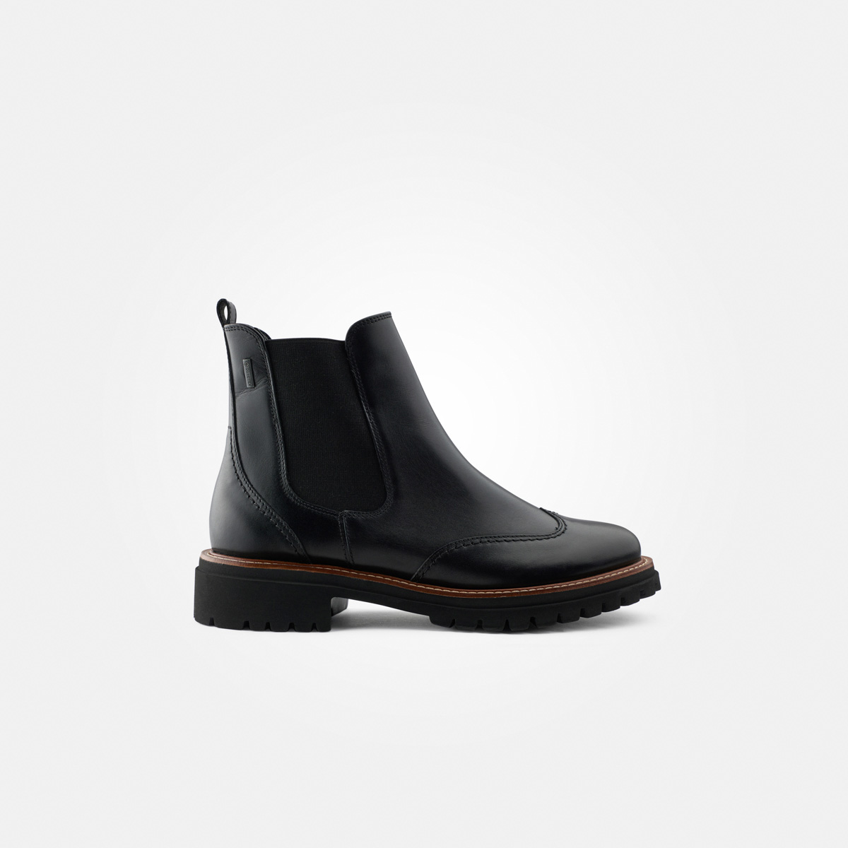 Paul Green 8119-000, Chelsea Boots, Stiefeletten in Schwarz für Damen, Größe 38