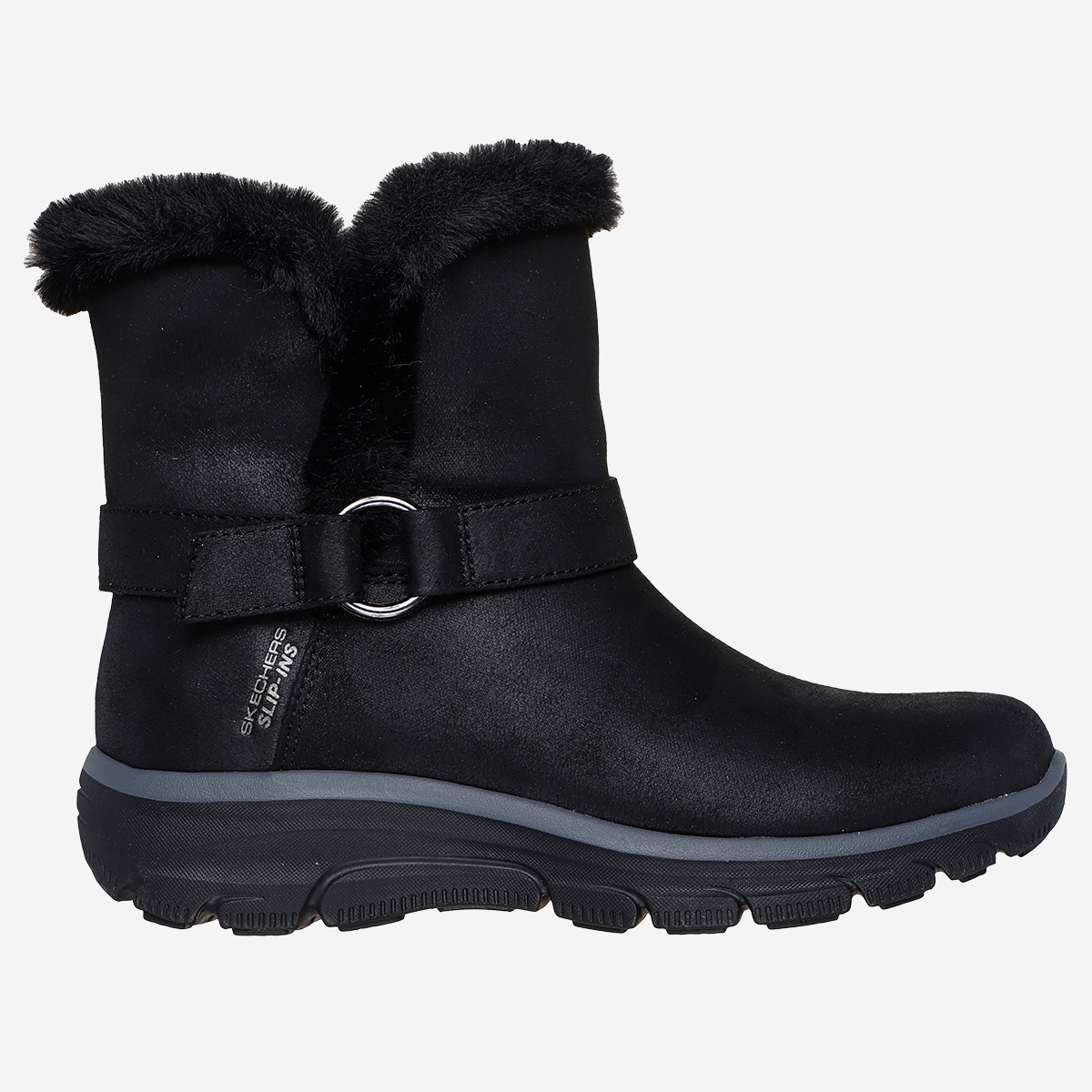 Skechers 168045 BLK EASY GOING, Warmfutter, Stiefeletten in Schwarz für Damen, Größe 37