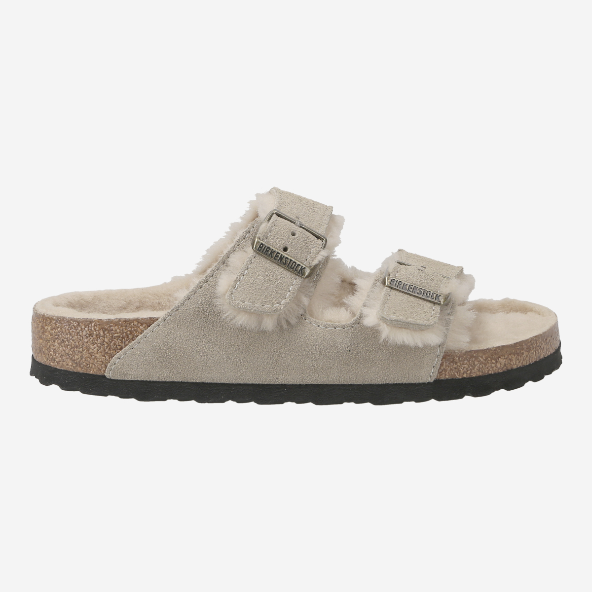 Birkenstock 1028226 ARIZONA SEHARLING, Hausschuhe in Weiß für Damen, Größe 43