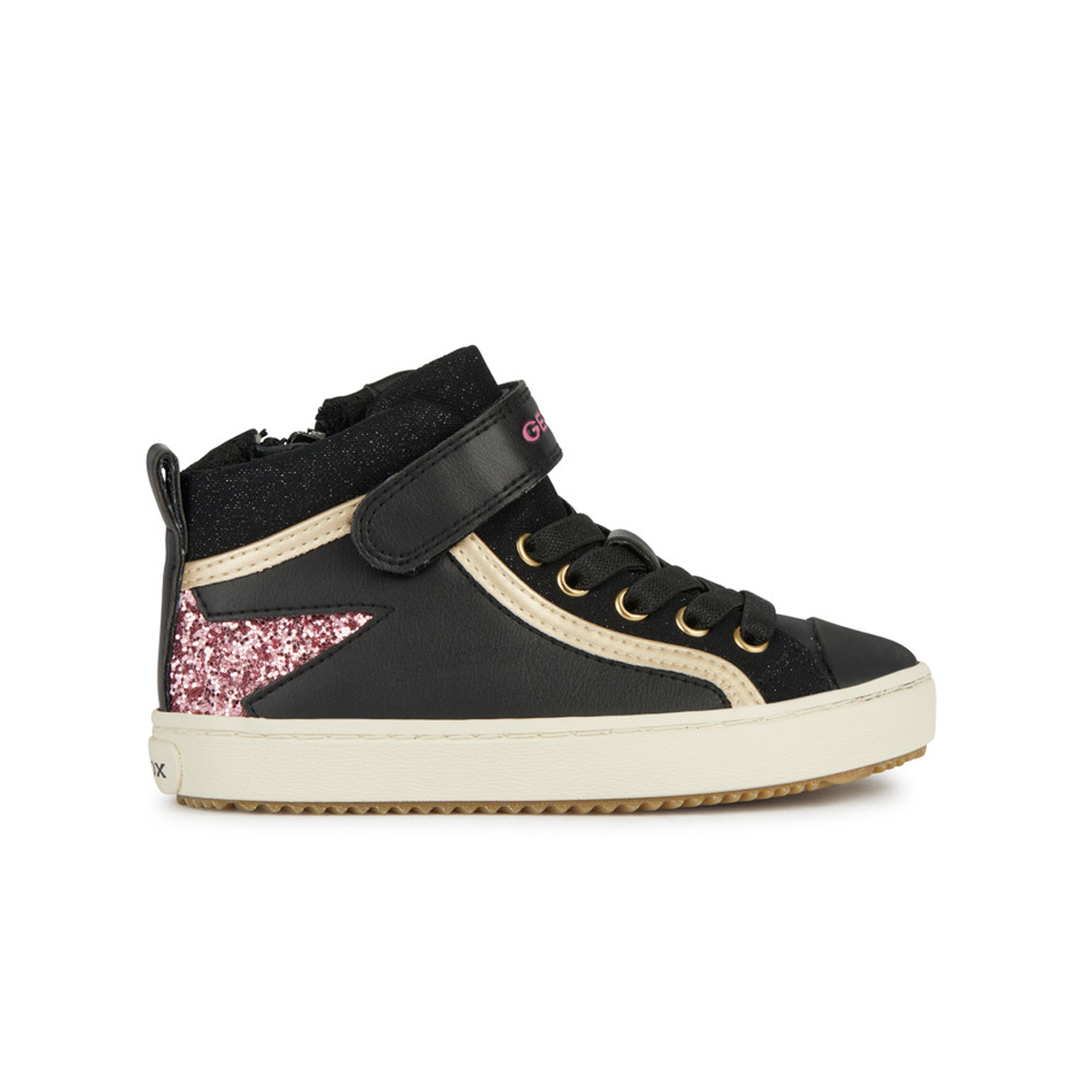 GEOX KALISPERA, Sneaker in Schwarz, kombiniert für Kinder, Größe 28