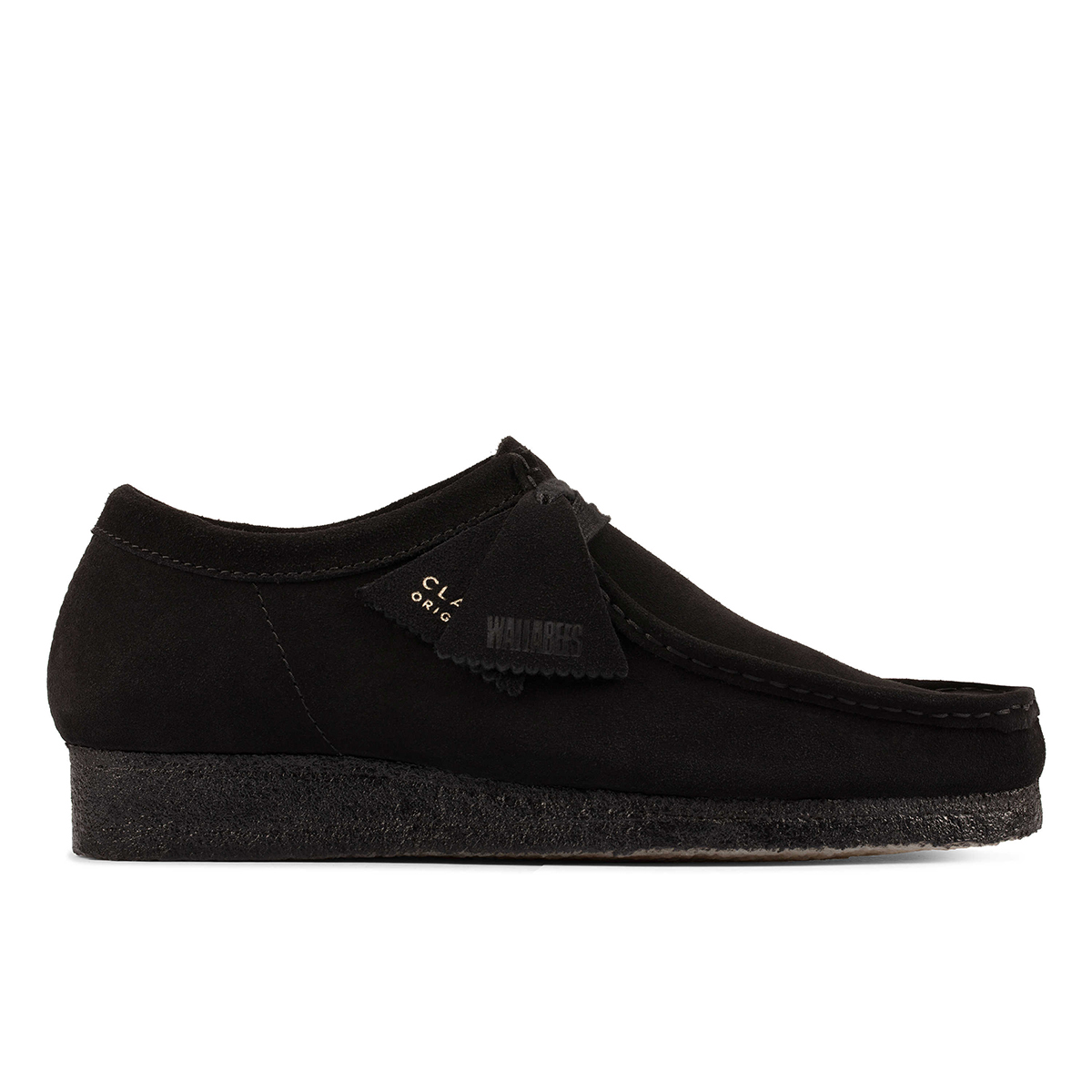 Clarks Wallabee 26155519 7, Schnürschuhe in Schwarz für Herren, Größe 40