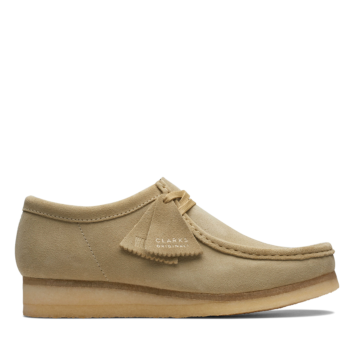 Clarks Wallabee 26155515 7, Schnürschuhe in Beige für Herren, Größe 46