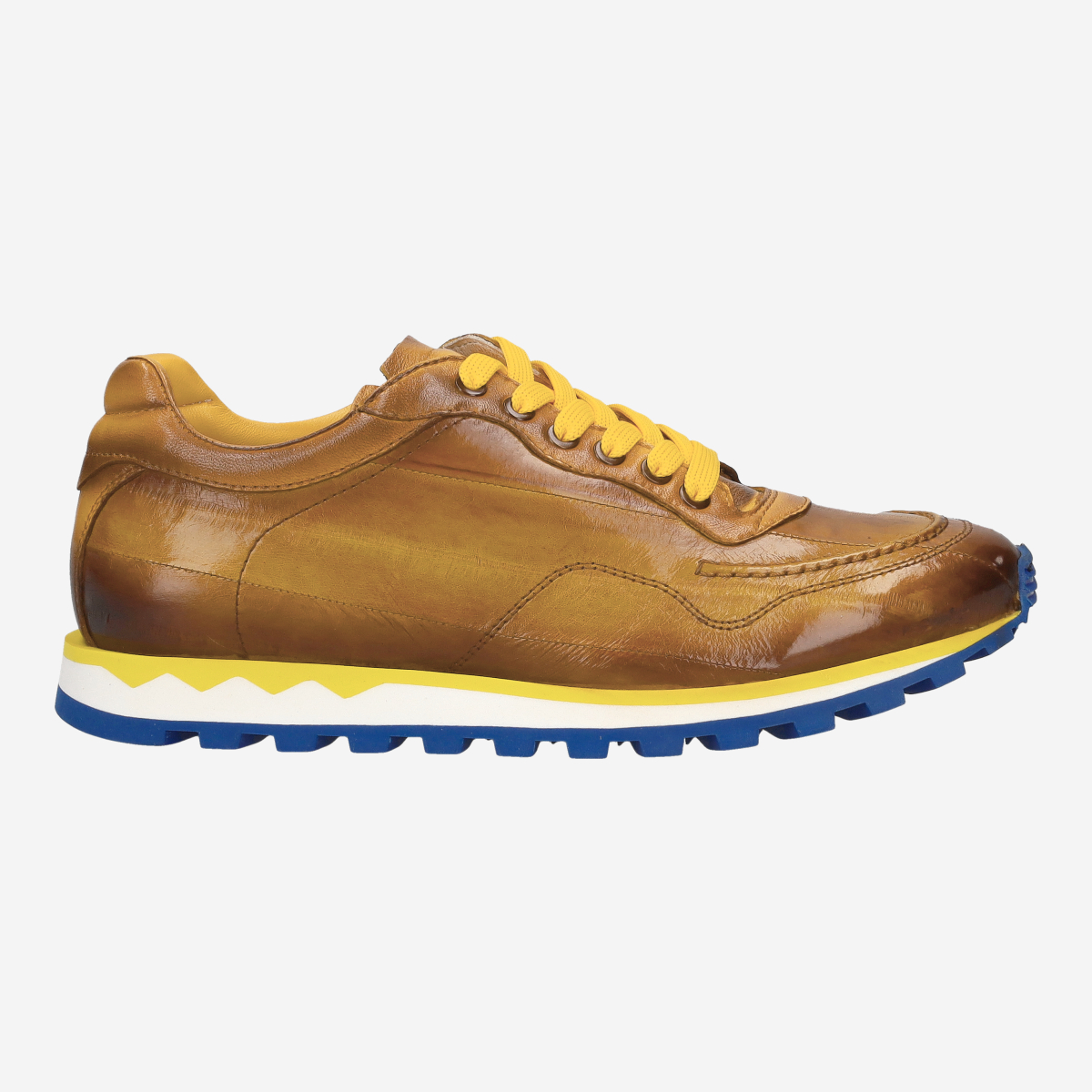 Lorenzi 15841 ANGUILLA GIALLO, Sneaker in Braun für Herren, Größe 44