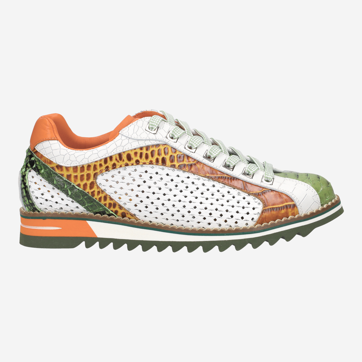 Lorenzi 15788 TROPEA VERDE, Sneaker in Grün für Herren, Größe 44