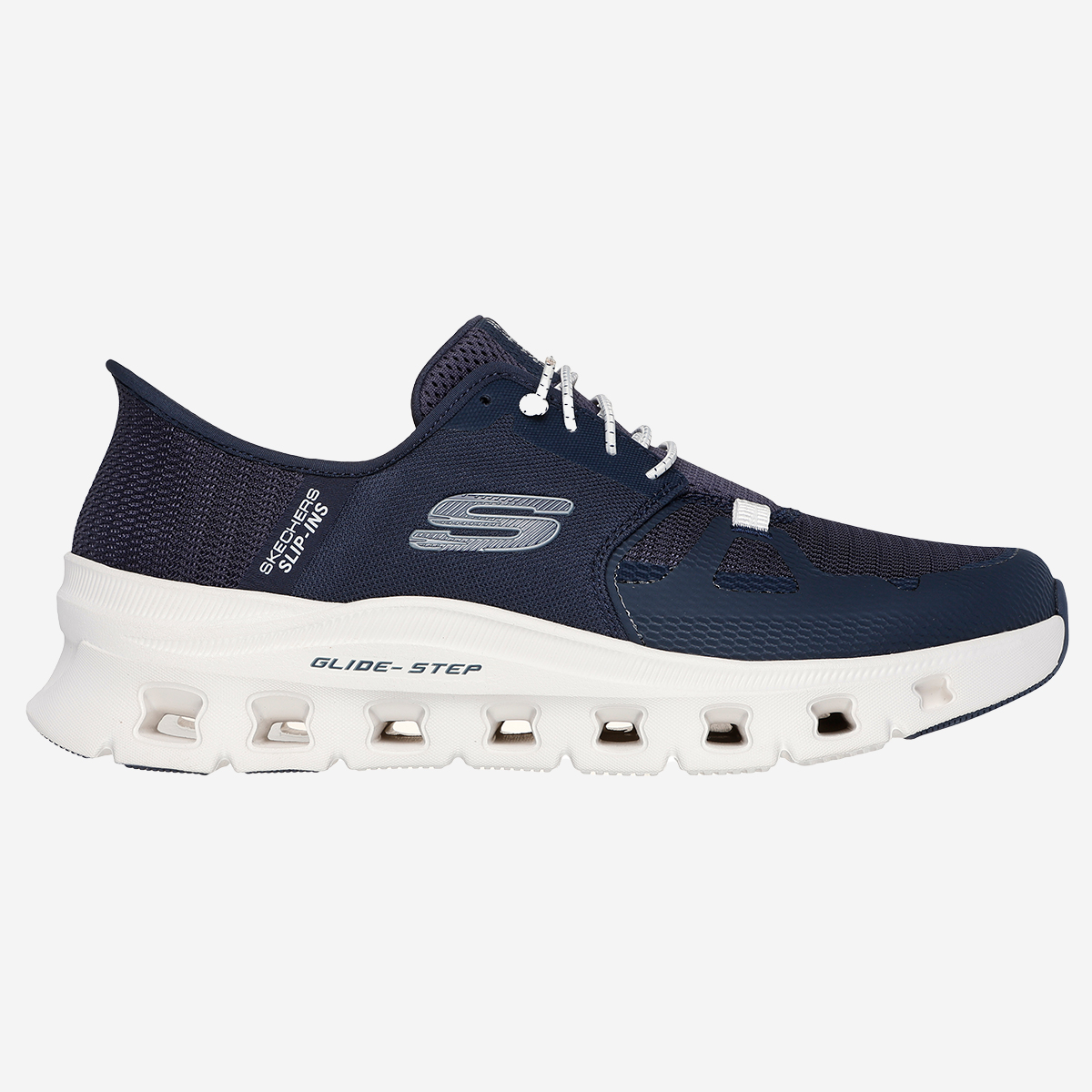Skechers 232930 NVY GLIDE - STEP, Sneaker in Blau für Herren, Größe 42
