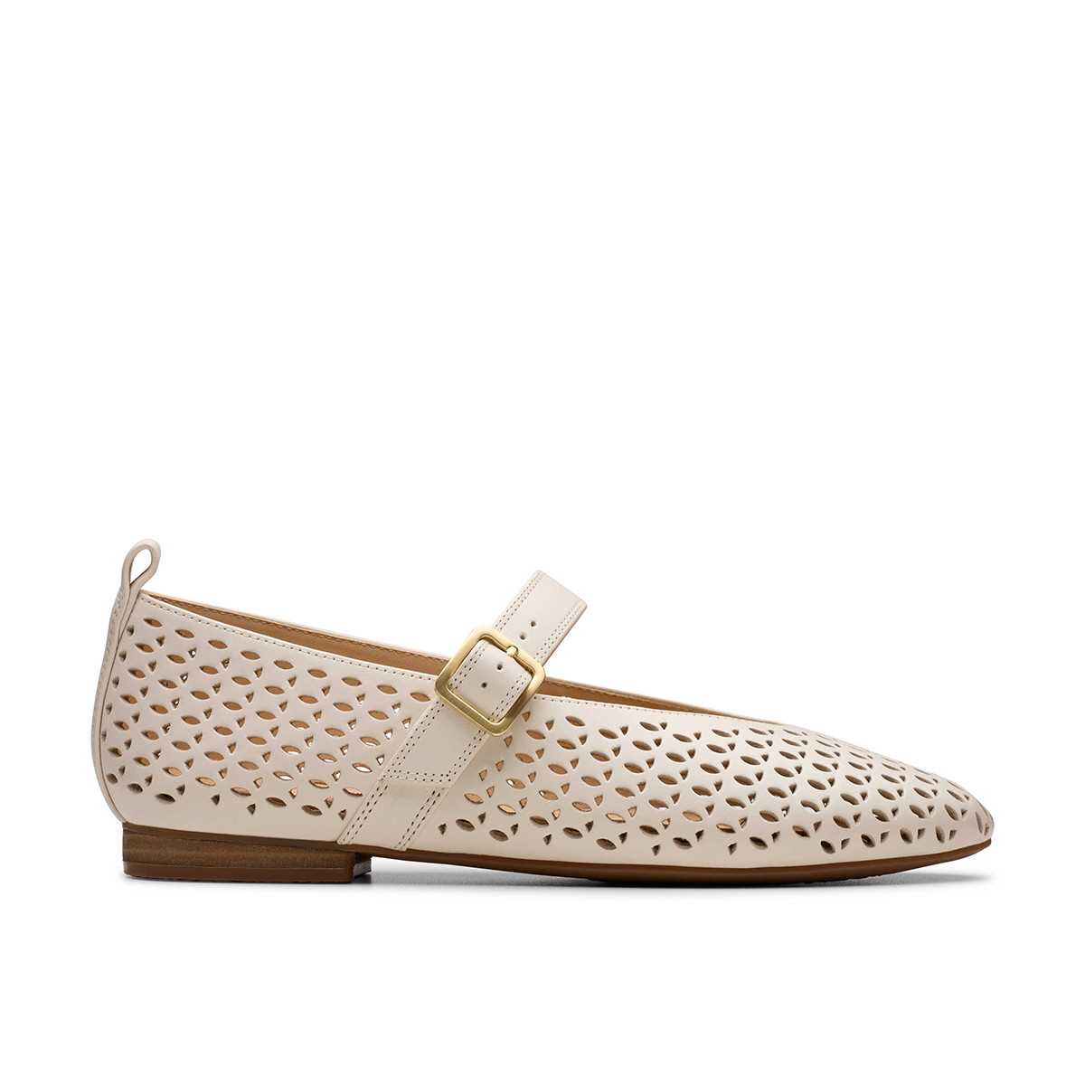 Clarks Fawna Jane 26181230 9, Ballerina in Weiß für Damen, Größe 39