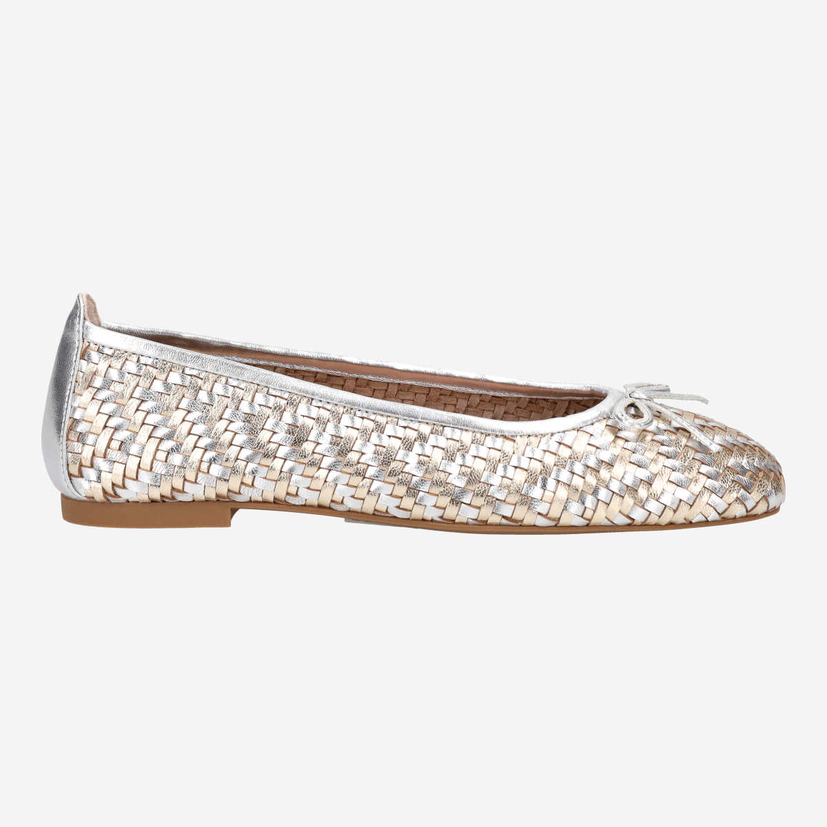 Unisa BIENZA_SHF PLATI/SILV, Ballerina in Silber für Damen, Größe 39