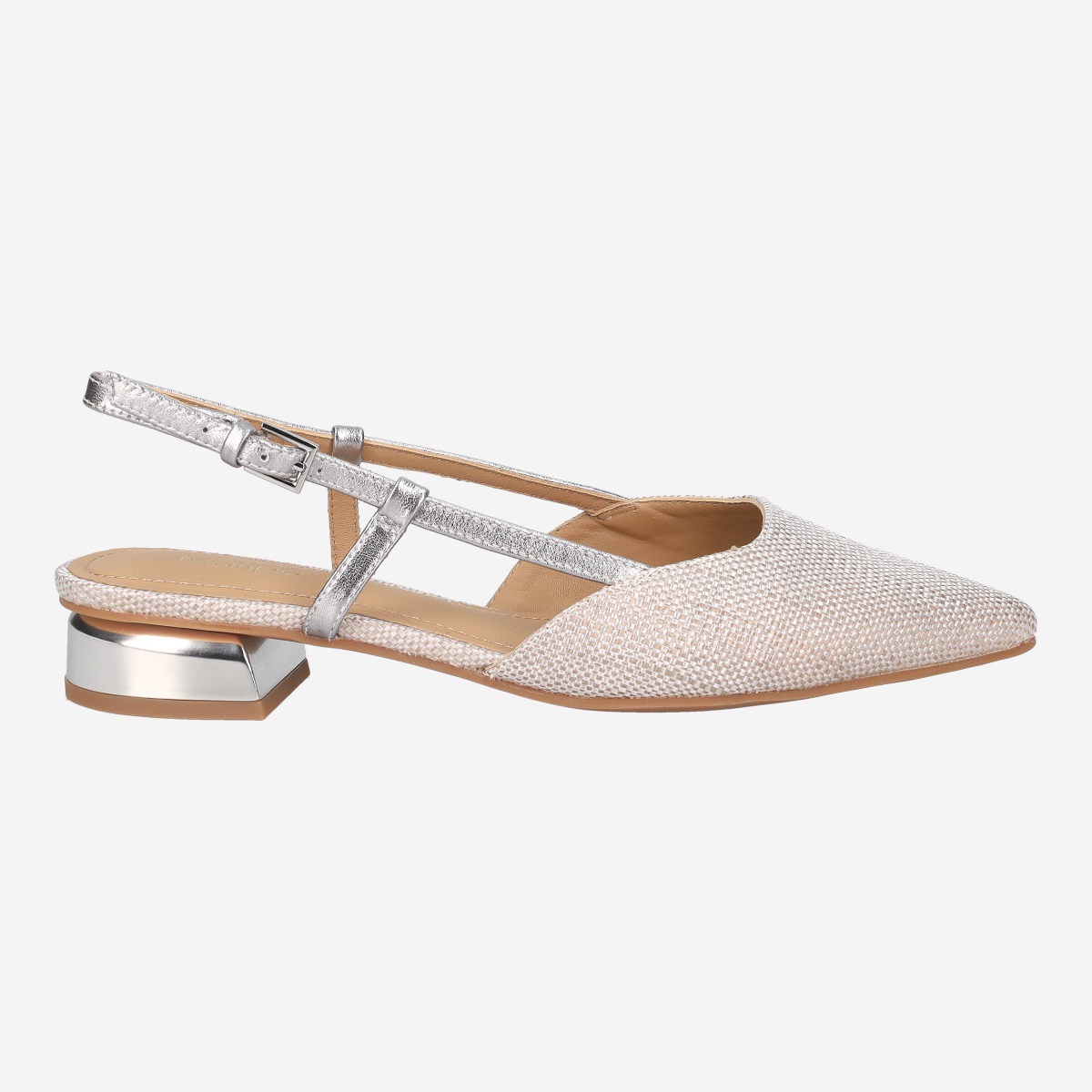 Maripé ARIZONA V.5 SILVER, Peeptoes & Slingpumps in Beige für Damen, Größe 38
