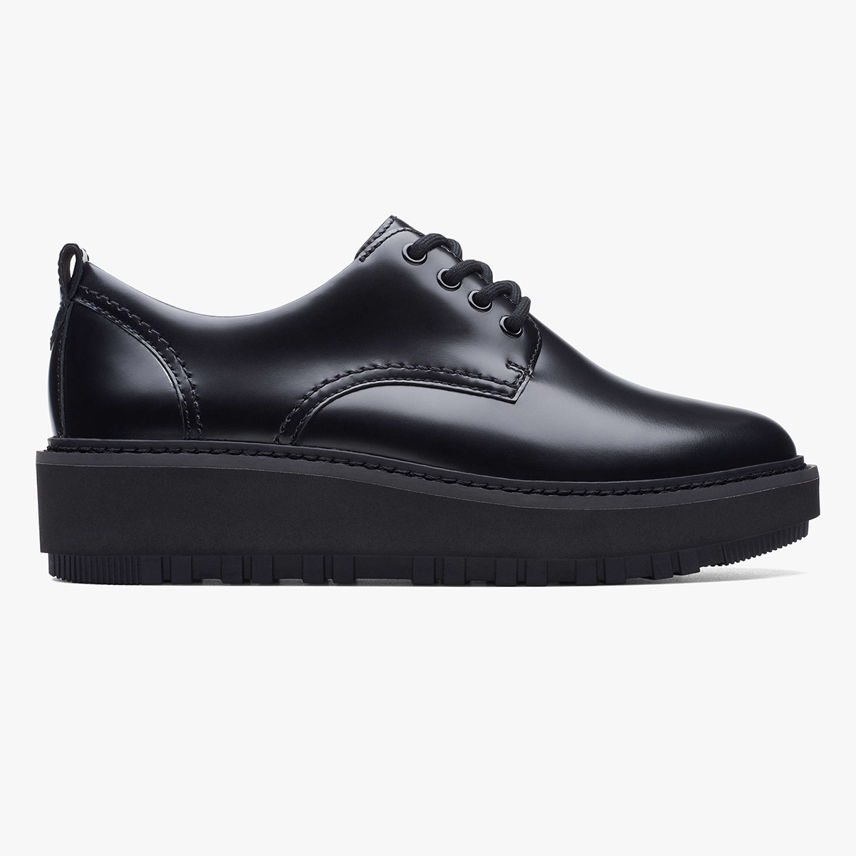 Clarks OriannaW Derby 26174819 4, Schnürschuhe in Schwarz für Damen, Größe 37,5