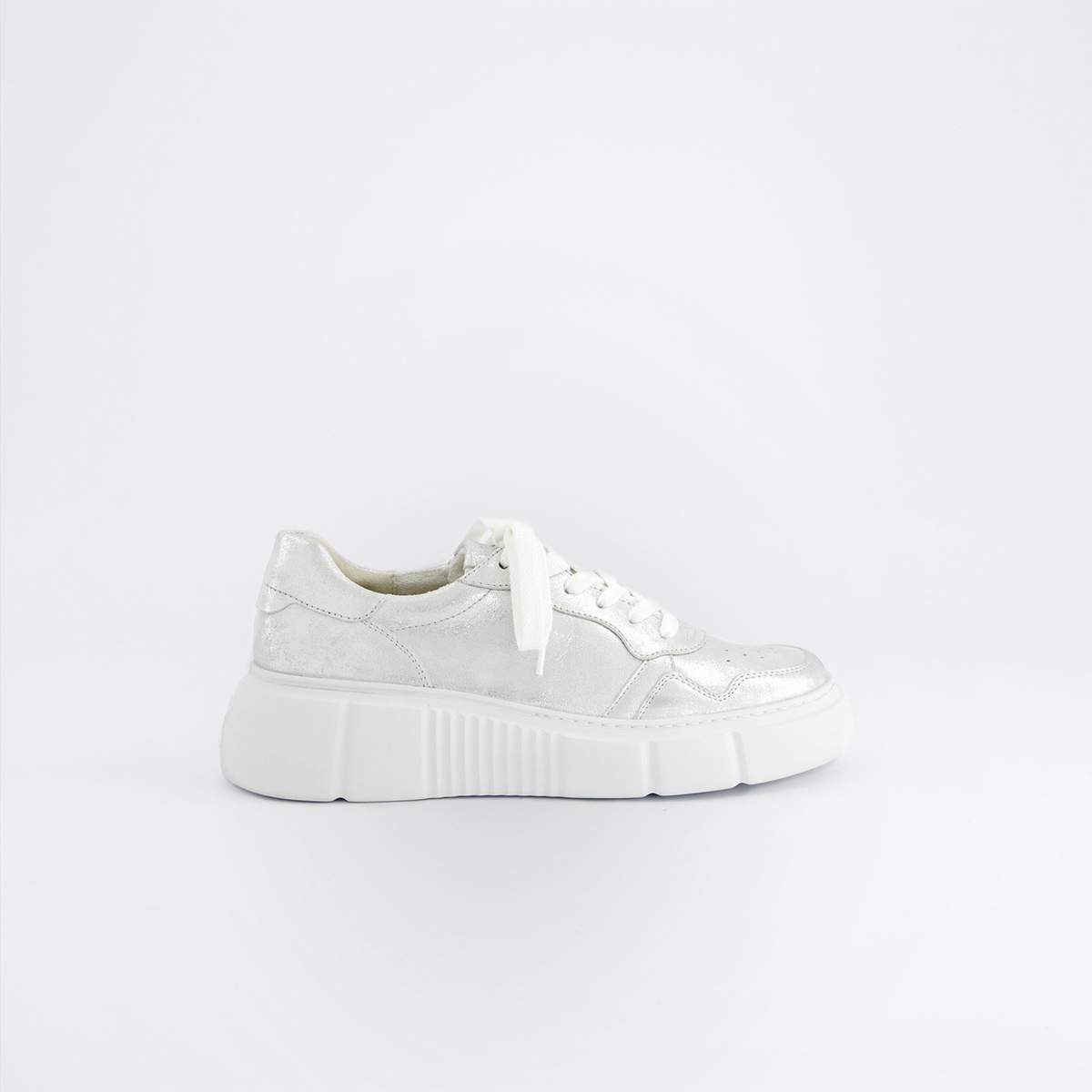 Paul Green 5401-037, Sneaker in Silber für Damen, Größe 41