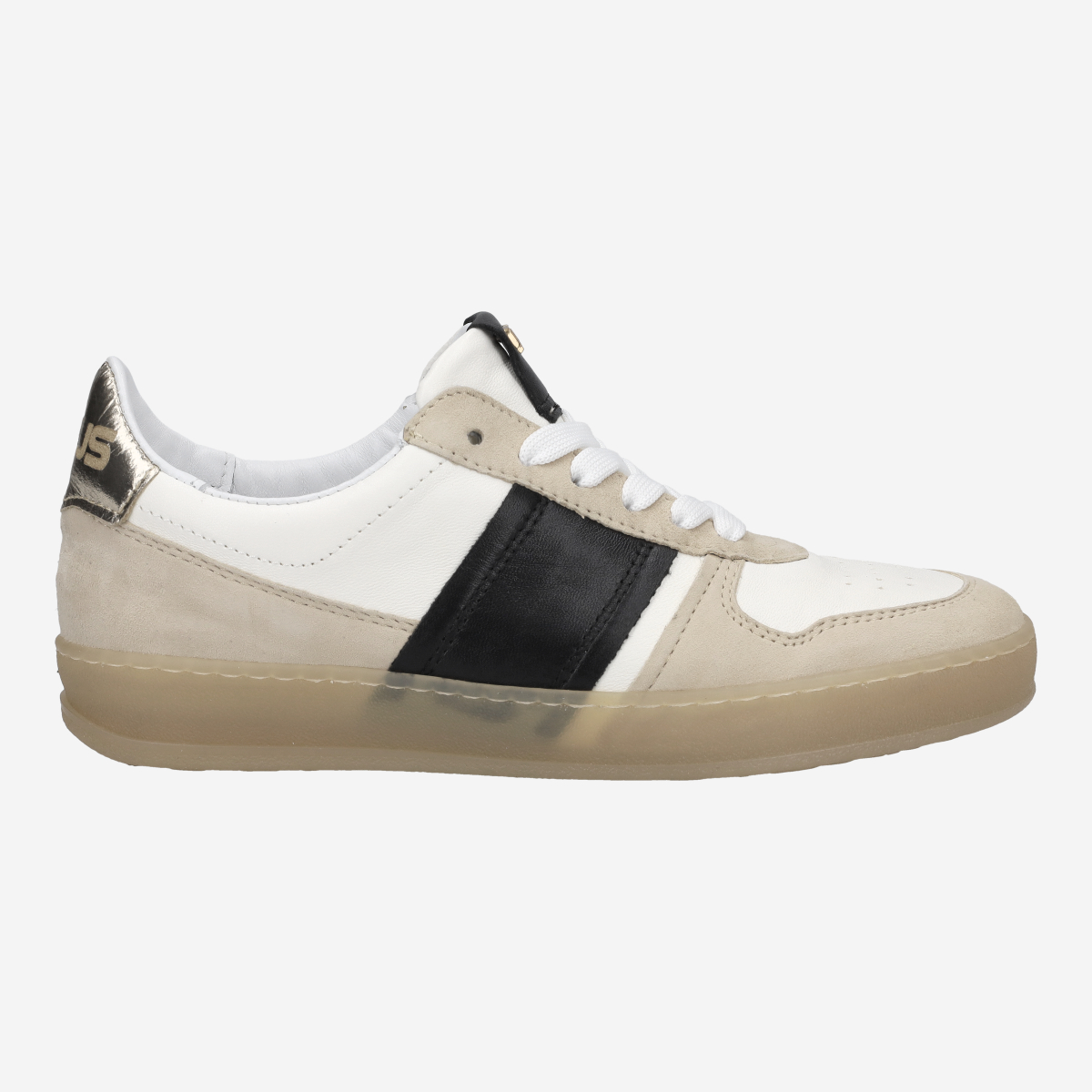 MJUS T94148 0001 CAMEL COMBI, Sneaker in Weiß,kombiniert für Damen, Größe 36