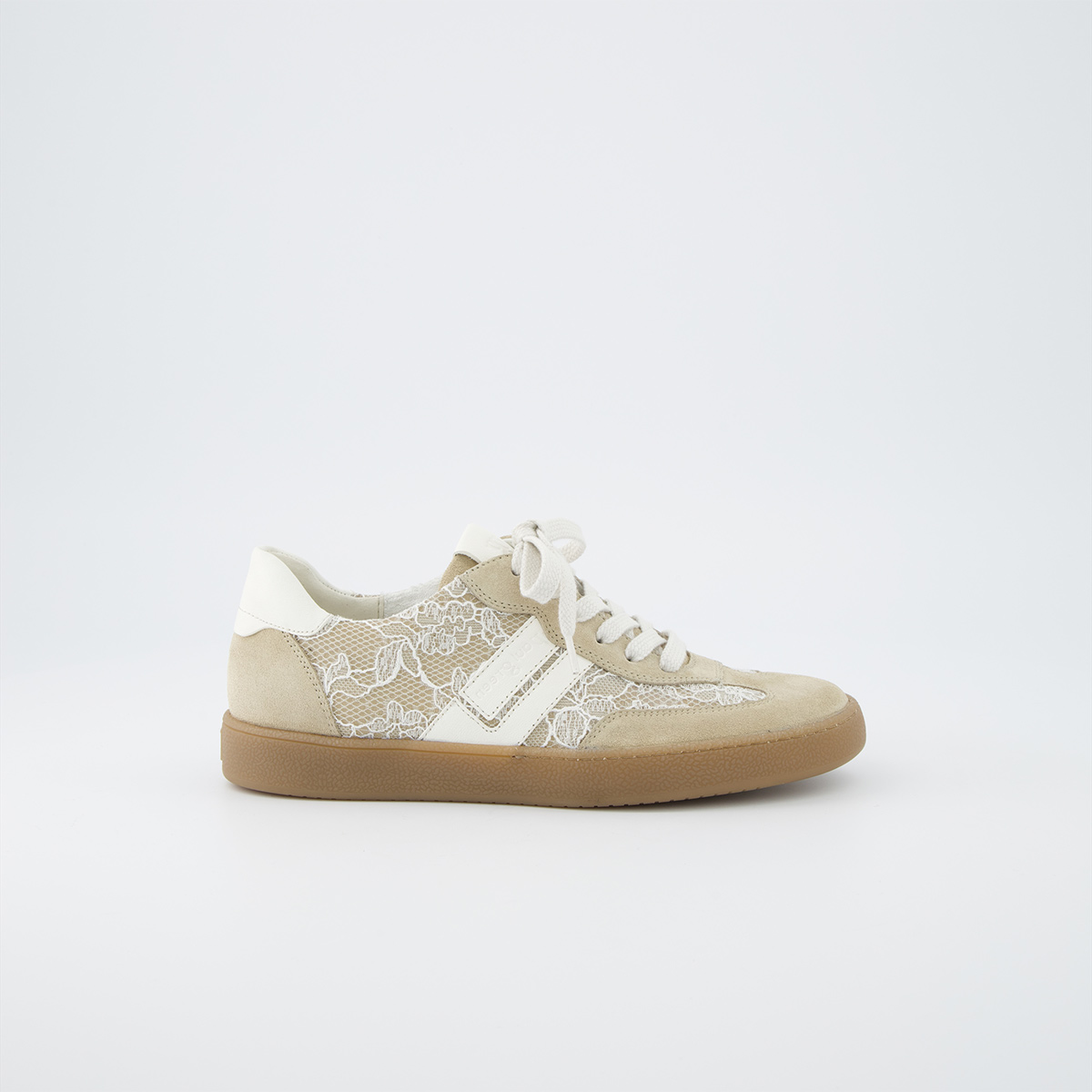 Paul Green 5457-027, Sneaker in Beige / Weiß für Damen, Größe 38,5