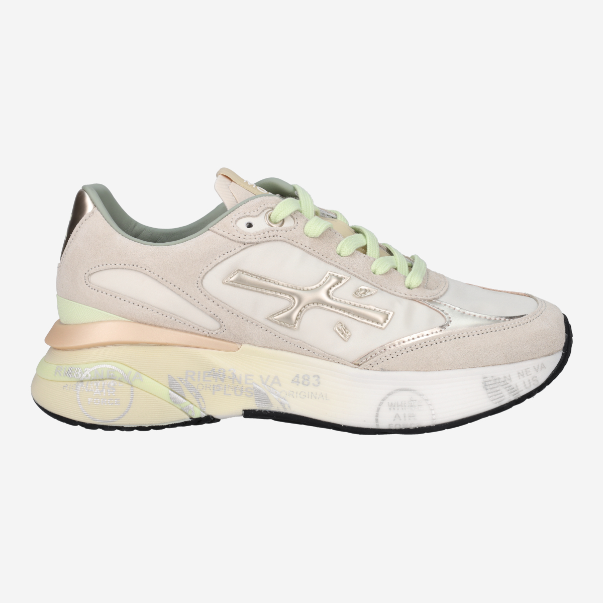 Premiata MOERUN-D 7466, Sneaker in Beige für Damen, Größe 37